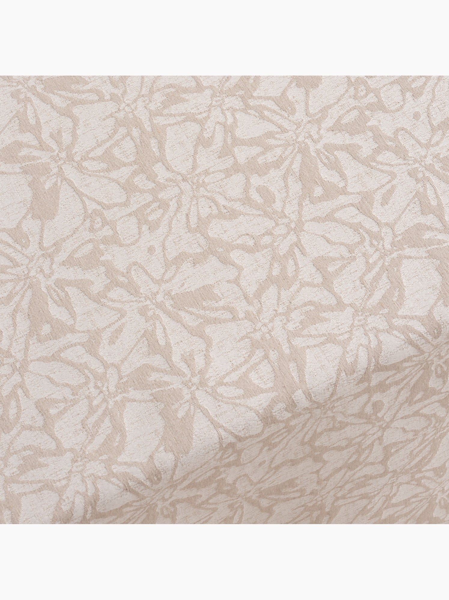 Nappe antitache avec tissu texturé floral - Gamusi. - Ocre