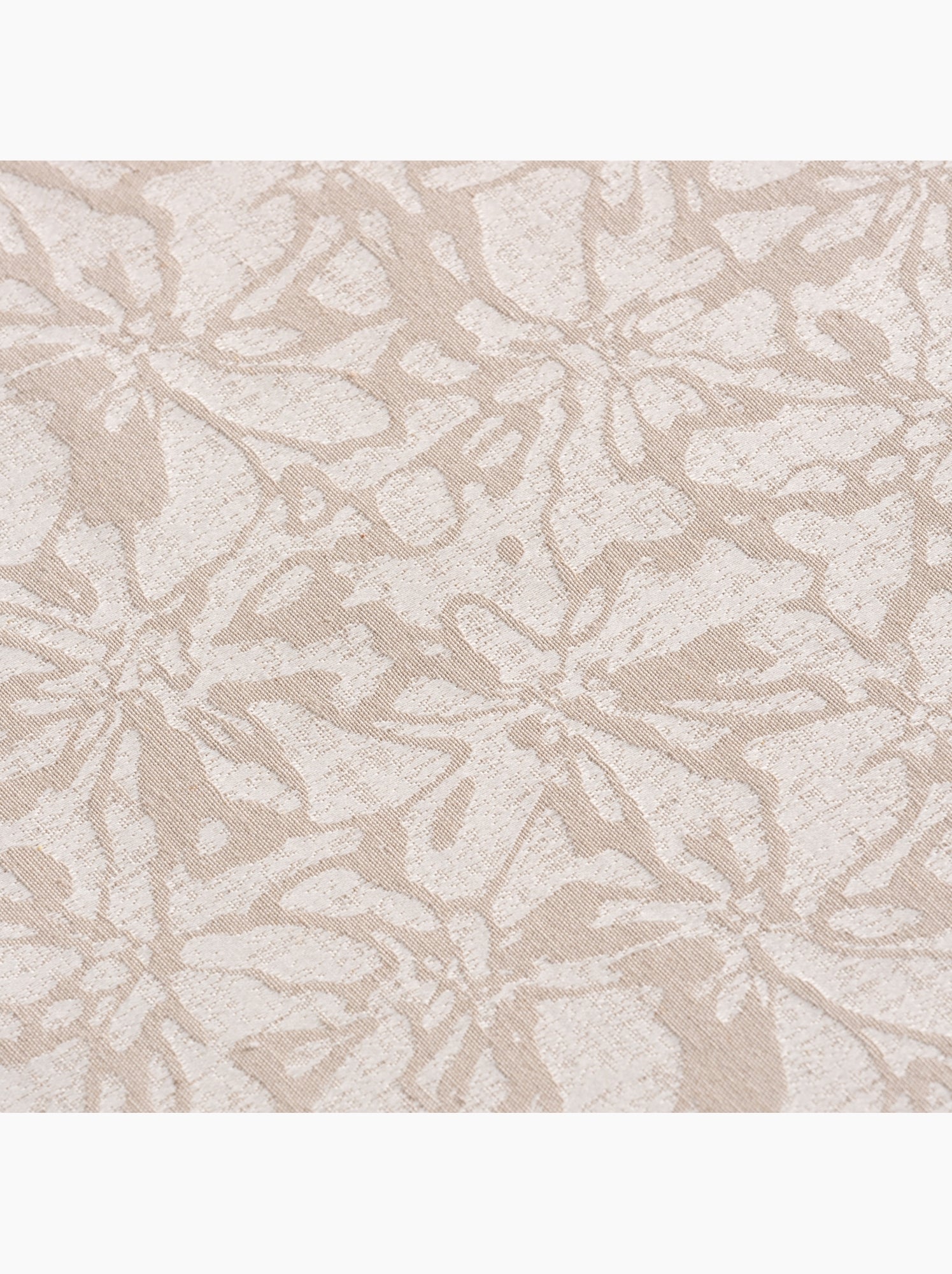 Nappe antitache avec tissu texturé floral - Gamusi. - Ocre
