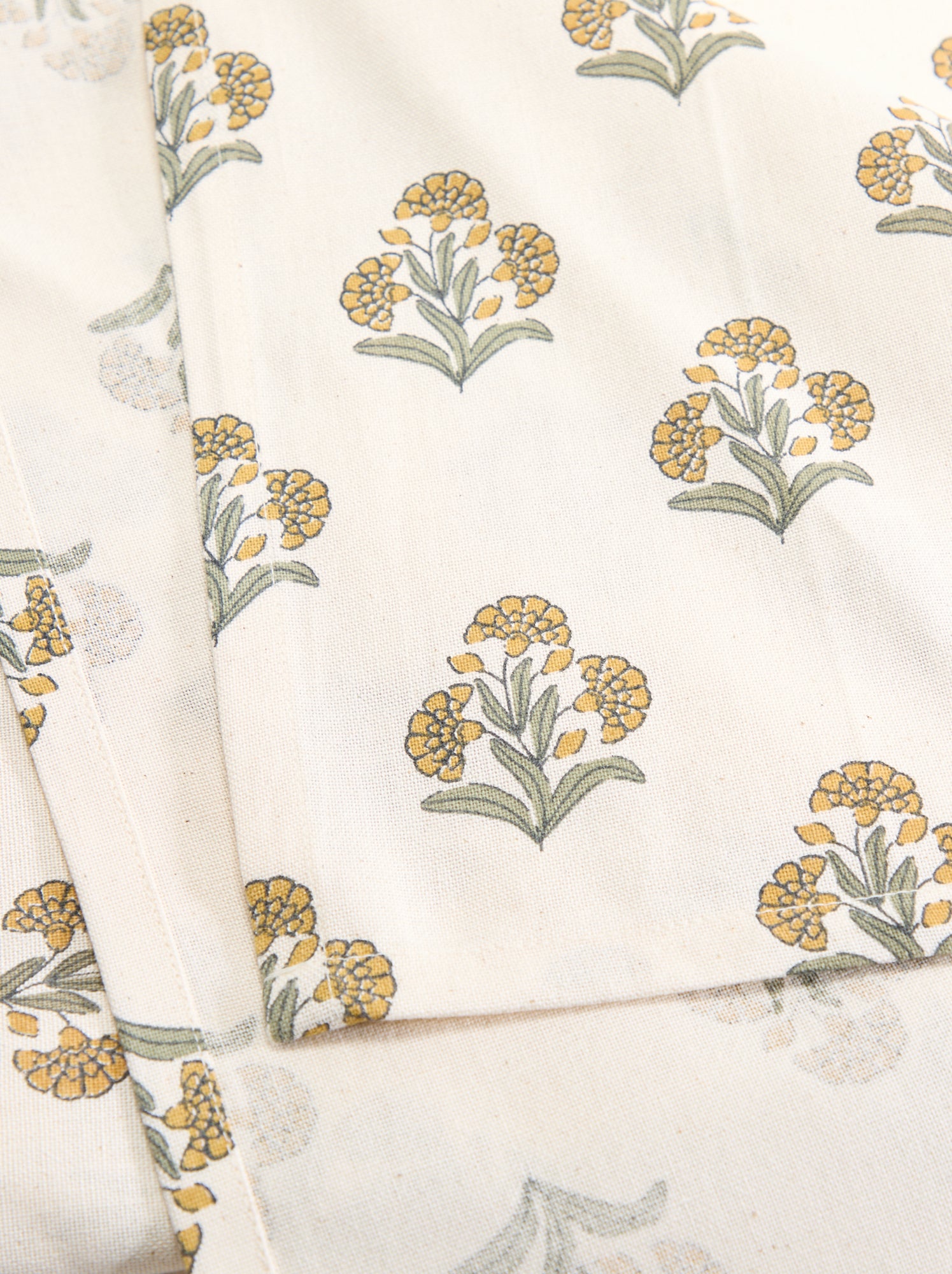 Nappe imprimée à fleurs 150x300 cm - Vert