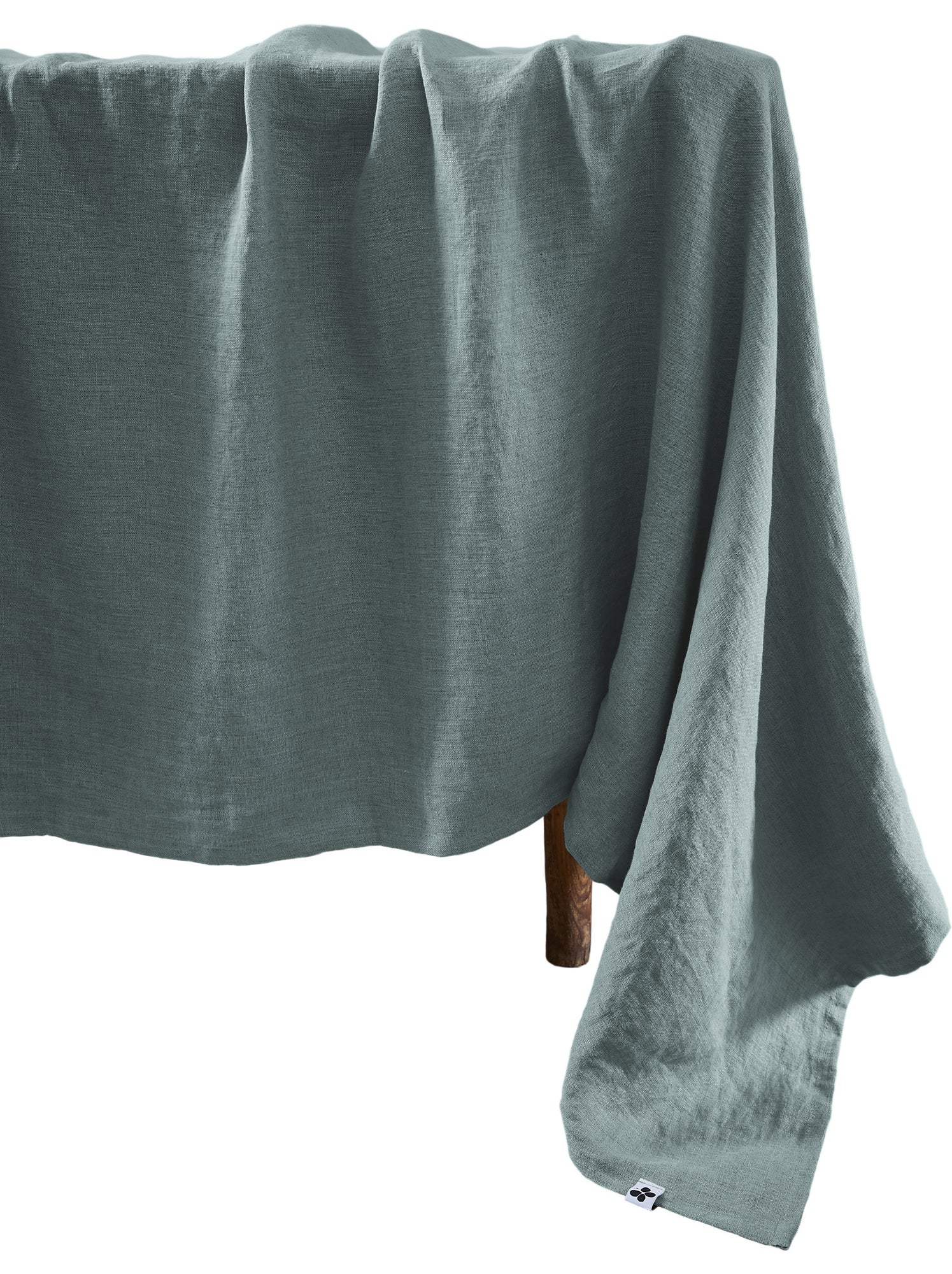 Nappe rectangle – lin lavé français luxe - soline - Gris foncé