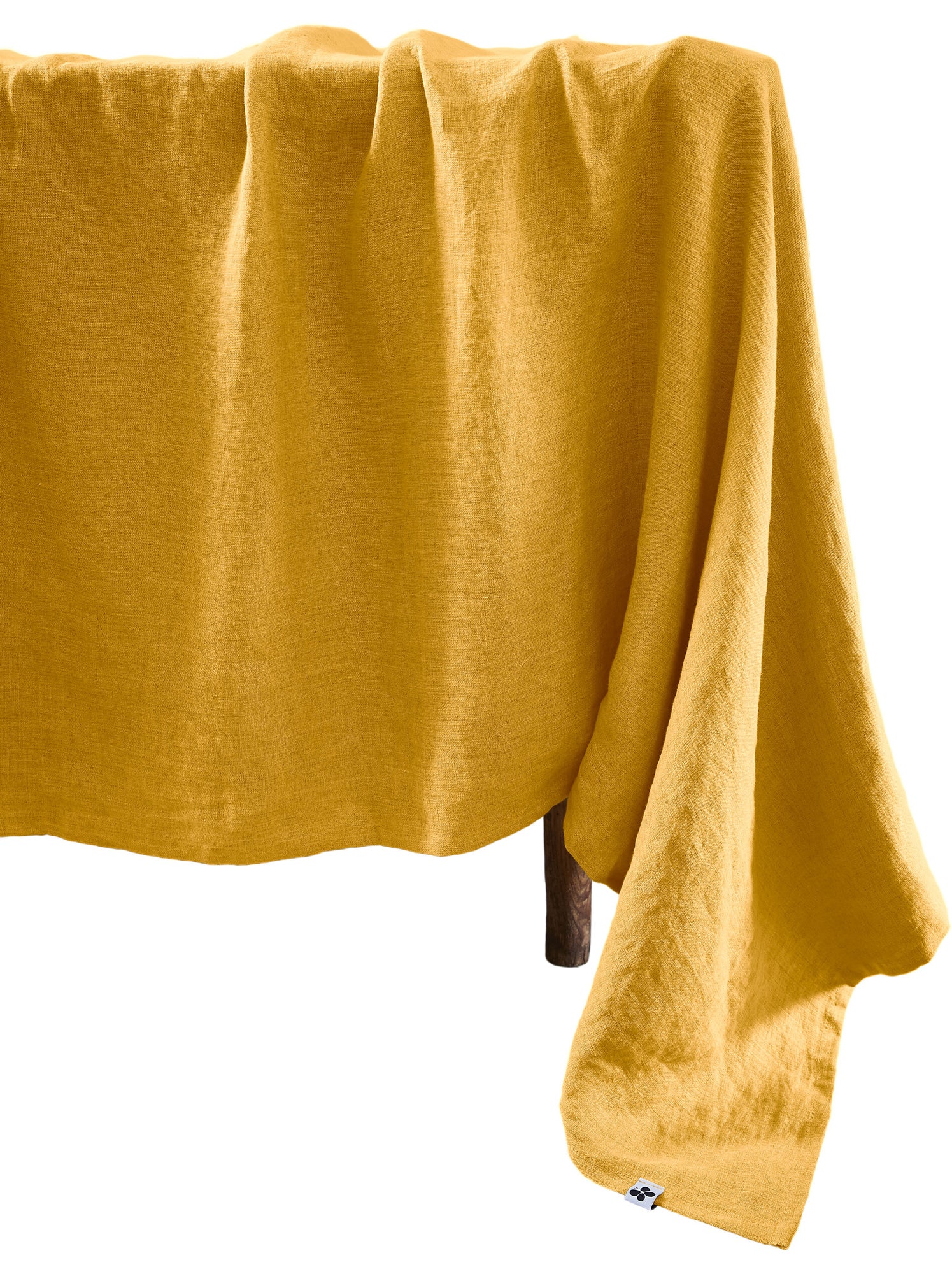 Nappe rectangle – lin lavé français luxe - soline - Jaune