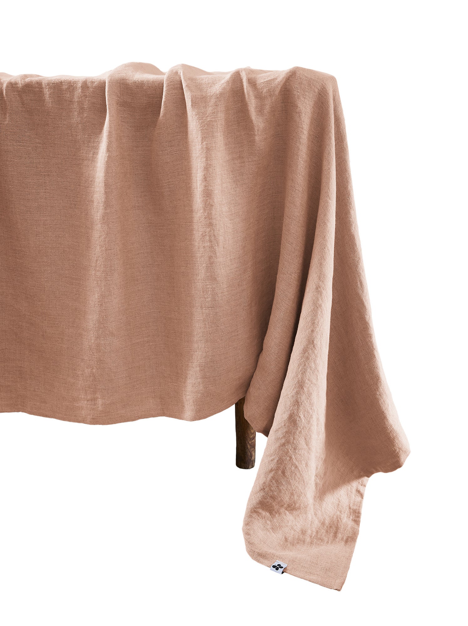 Nappe rectangle – lin lavé français luxe - soline - Rose