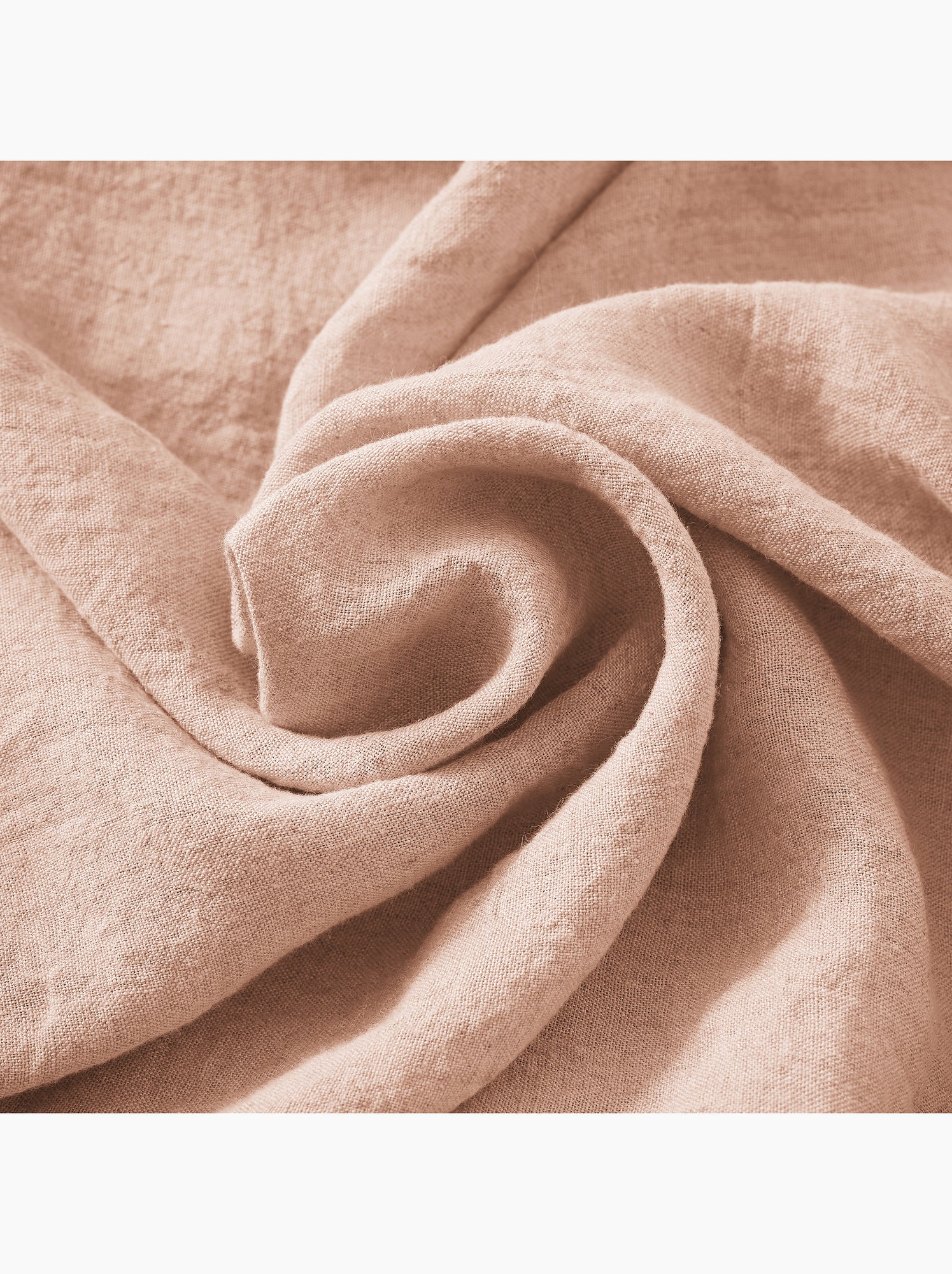 Nappe rectangle – lin lavé français luxe - soline - Rose