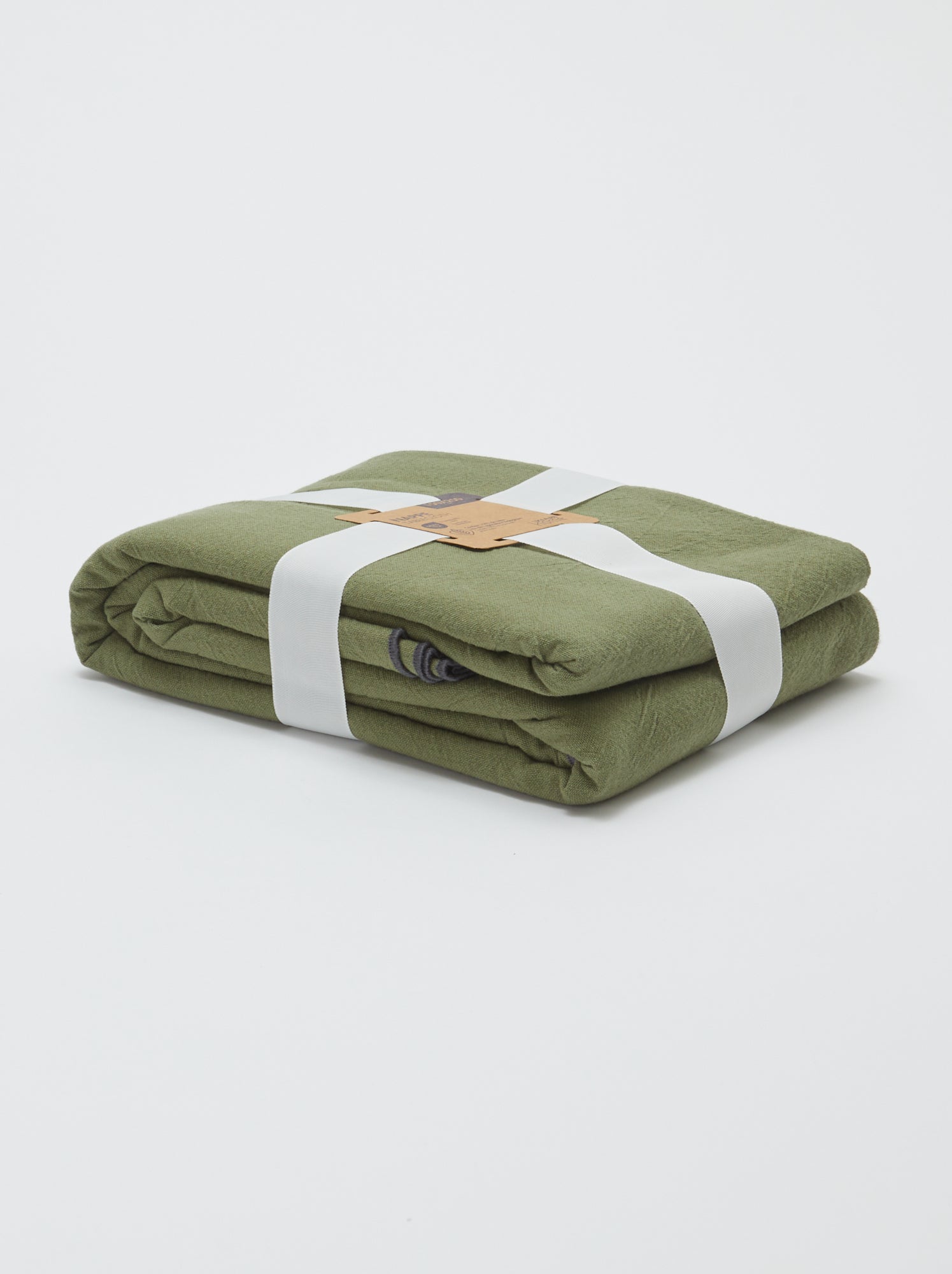 Nappe unie 150 x 250 cm en coton - Kiabi Home - Kaki