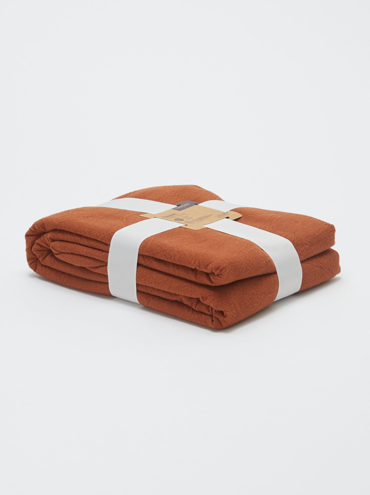 Nappe unie 150 x 250 cm en coton - Kiabi Home - Orange