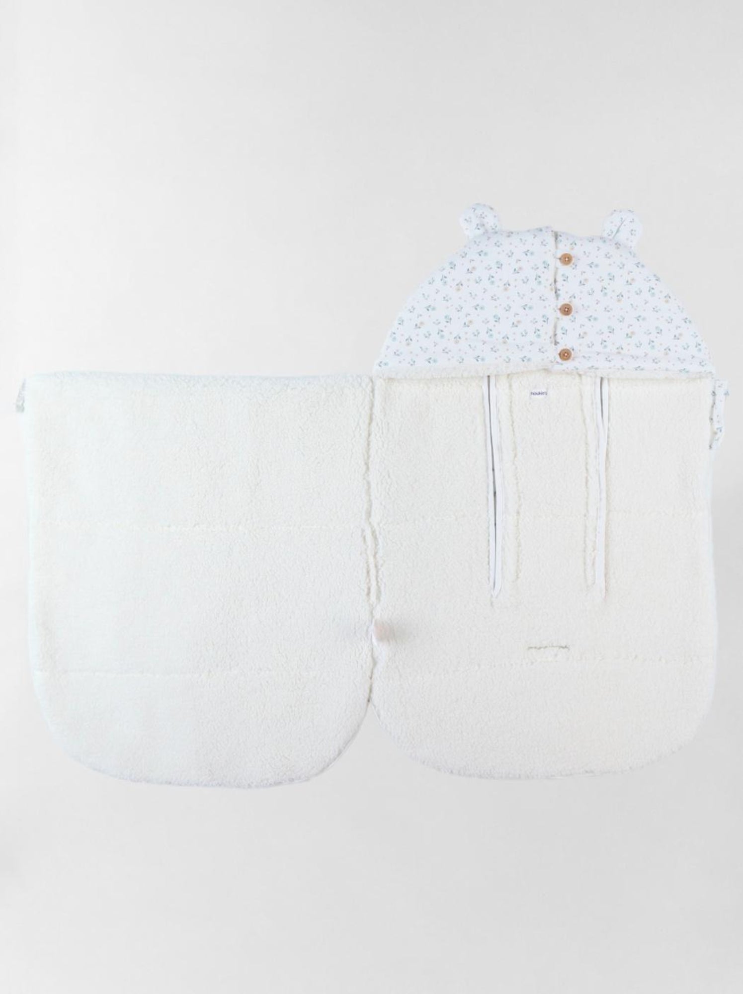 Nid d'ange en jersey et Sherpa Noukie's - Blanc