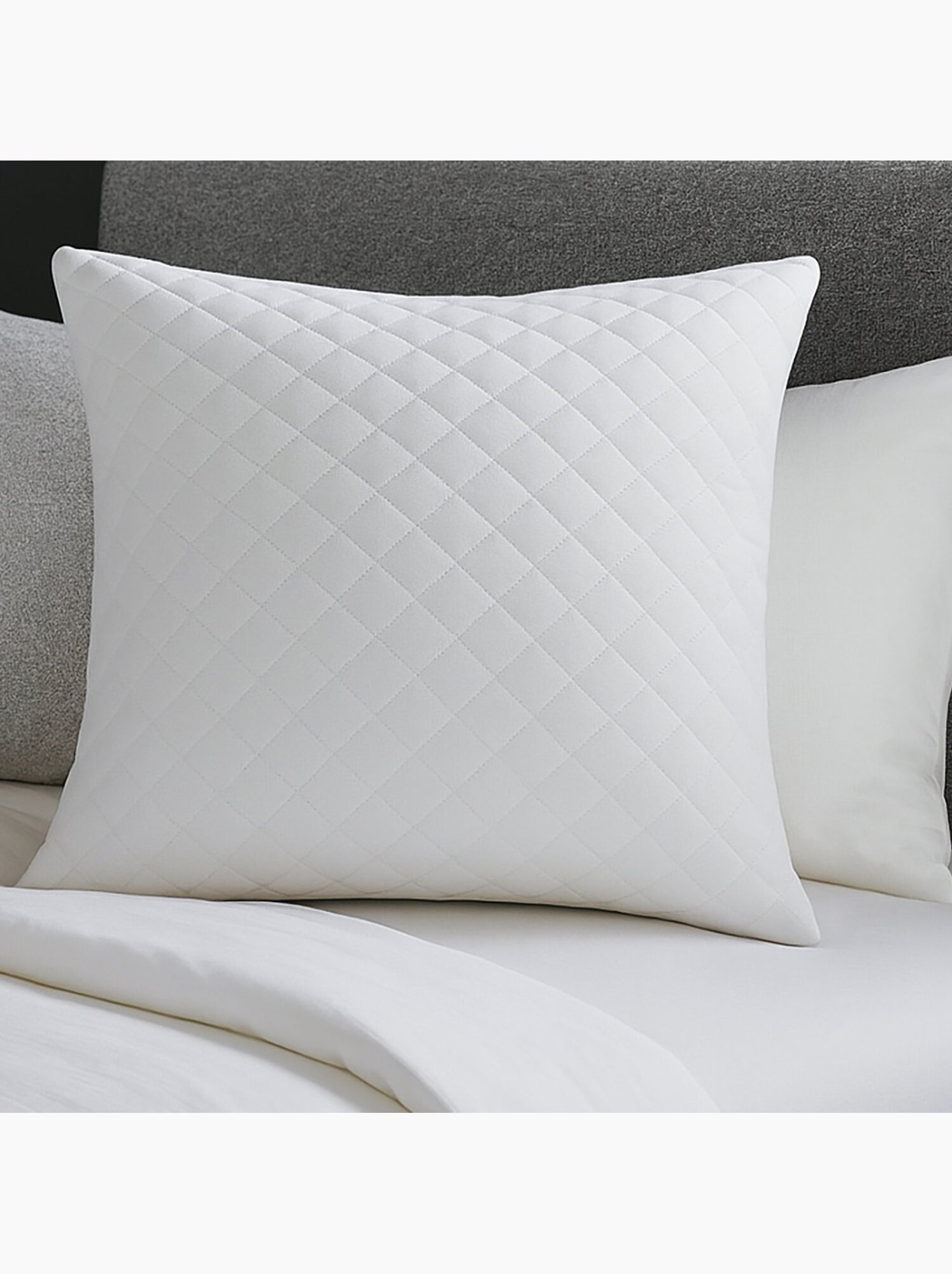 Oreiller à mémoire de forme en microfibre - Blanc
