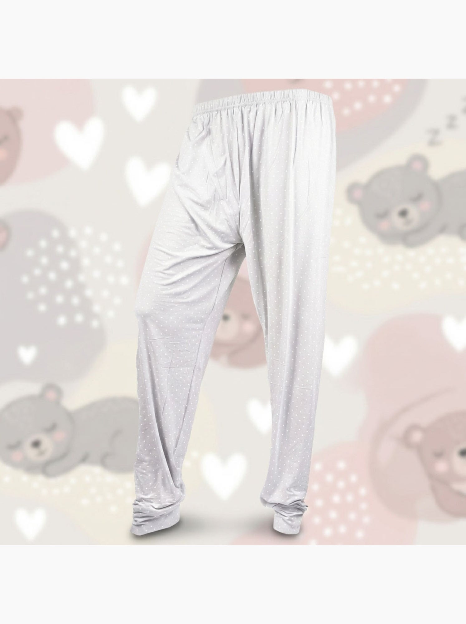 OZABI Ensemble Pyjama Long Femme Haut Manches Longues - Gris