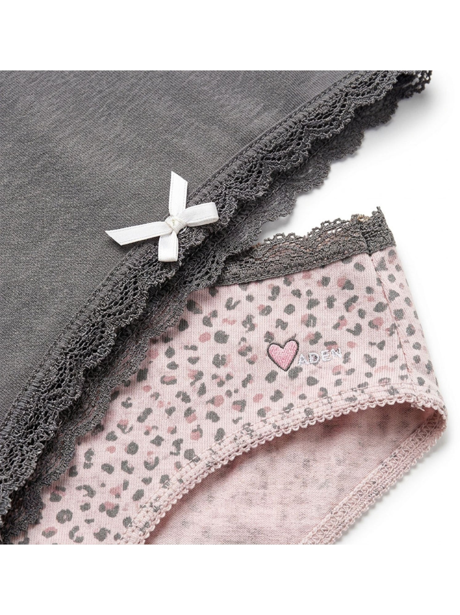 OZABI Pack Culottes Fille Coton - Lot de 6 - Rose/Multicolore