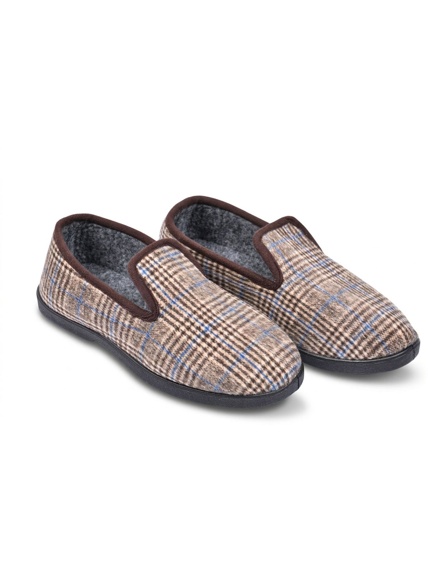 OZABI Pantoufles Homme Charentaises Chaudes Antidérapantes - Marron