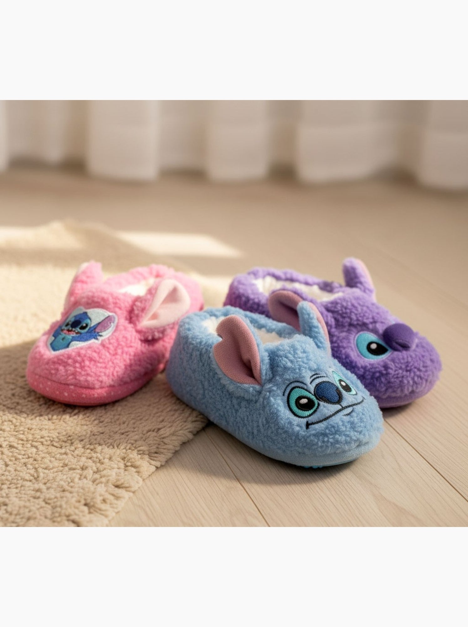 Pack de Chaussons Antidérapants Enfant LILO & STITCH (Lot de 2) - Bleu Rose