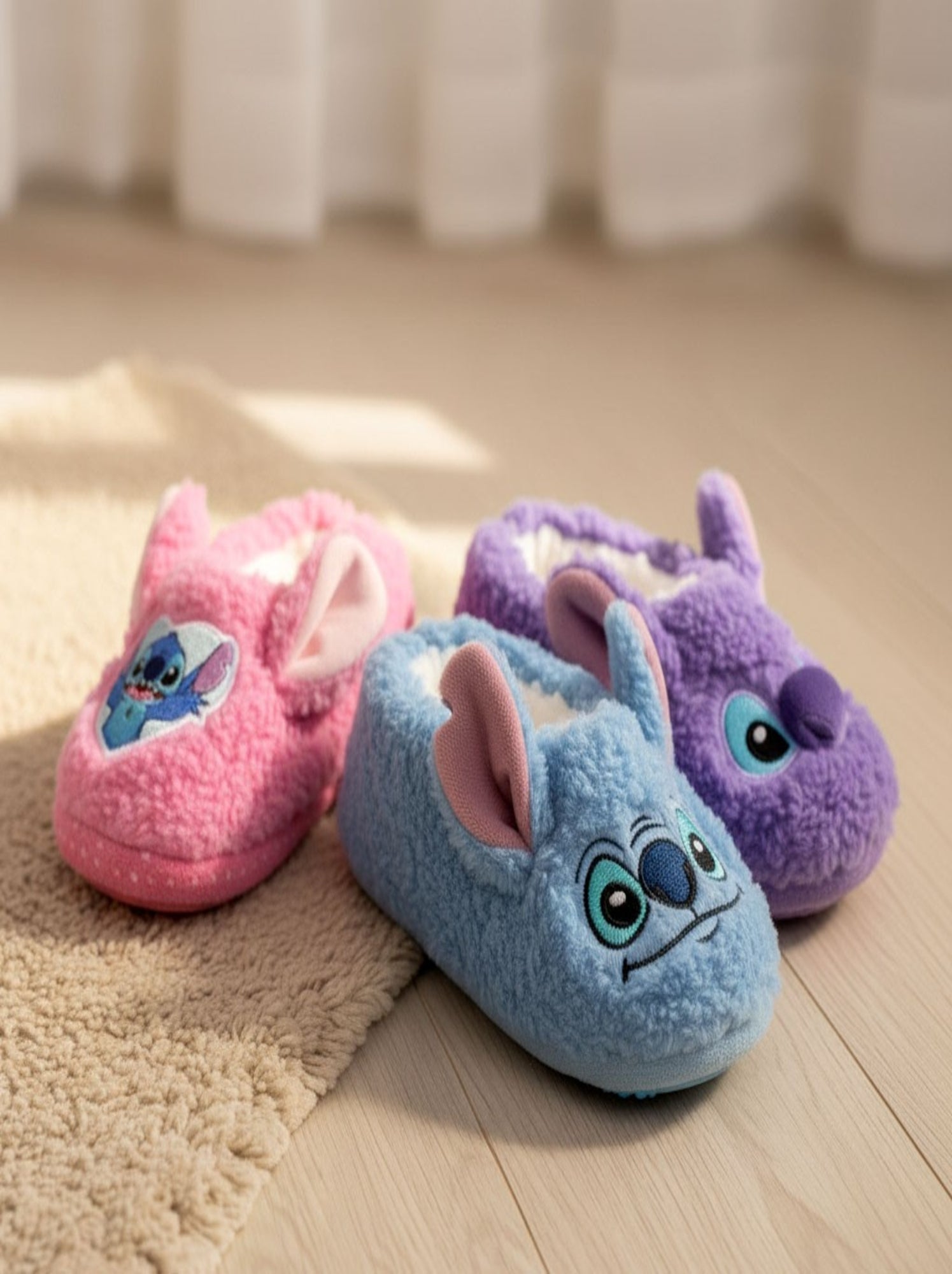 Pack de Chaussons Antidérapants Enfant LILO & STITCH (Lot de 2) - Rose/Multicolore