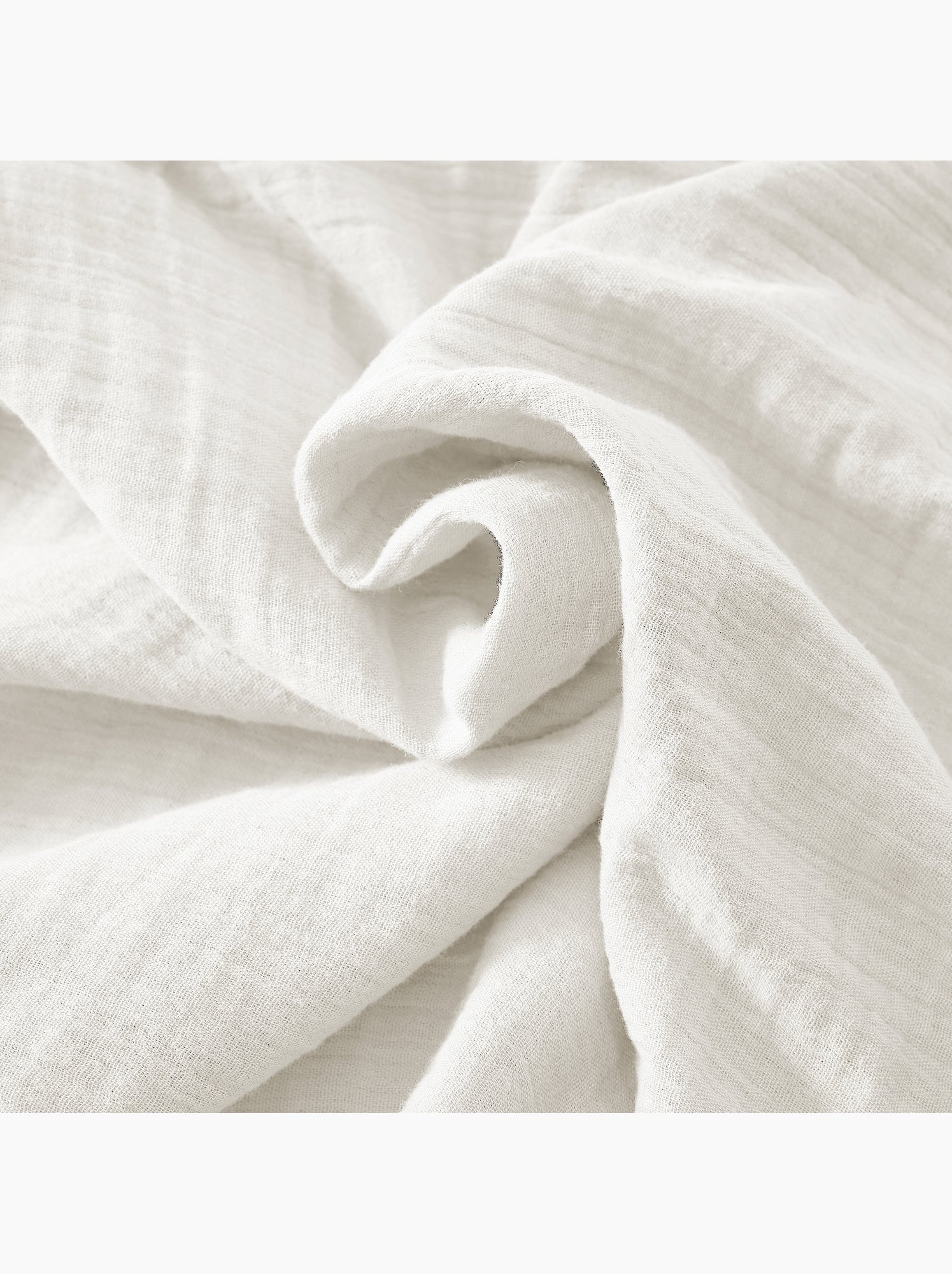 Nappe rectangulaire – double gaze de coton – gaïa - Blanc