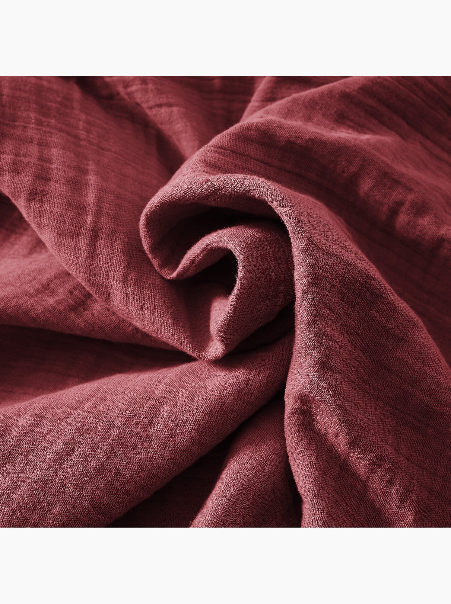 Nappe rectangulaire – double gaze de coton – gaïa - Bordeaux
