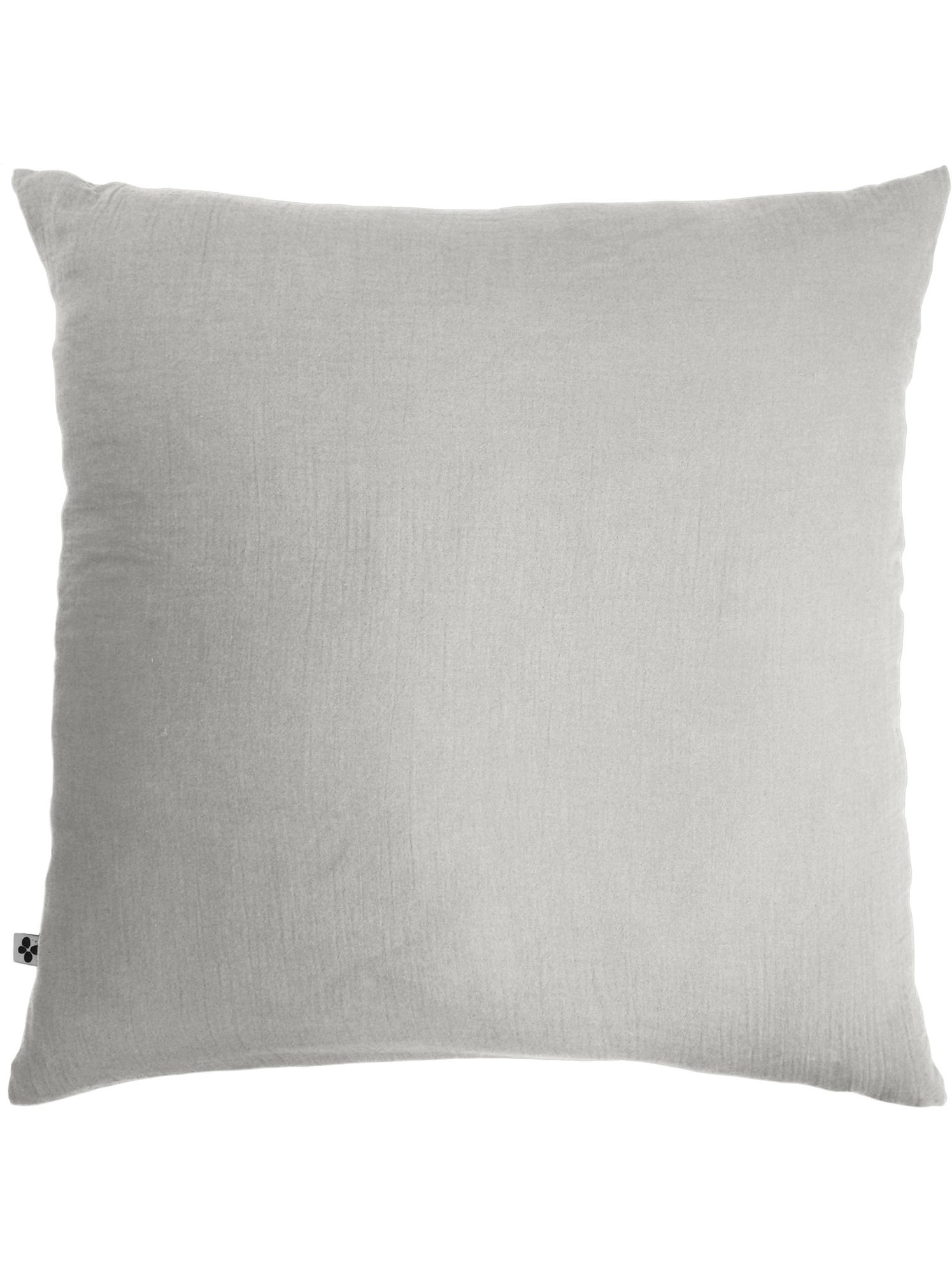 Pack gaze de coton — parure de couette + drap housse + 2 taies - Gris nuage