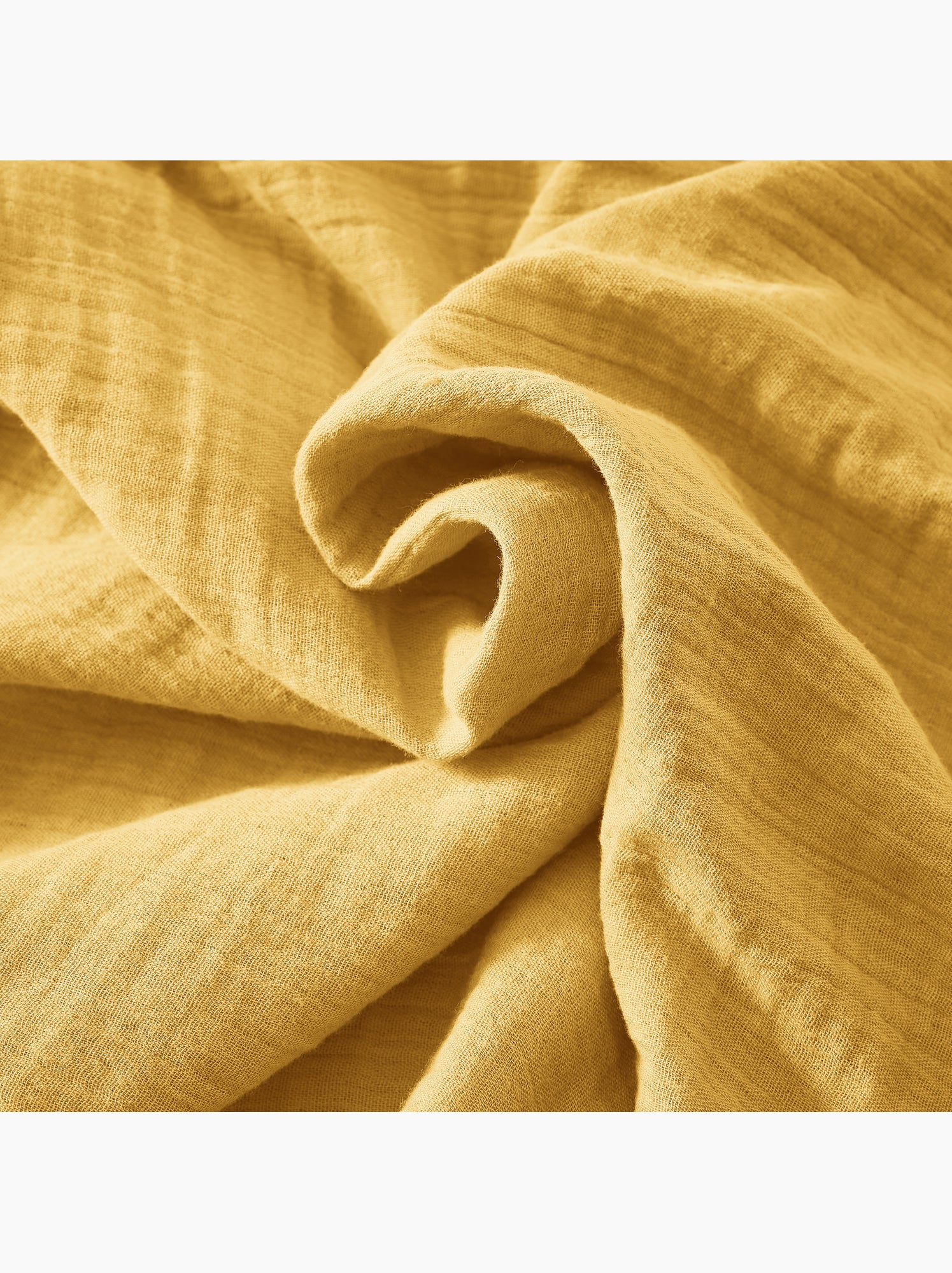 Nappe rectangulaire – double gaze de coton – gaïa - Safran
