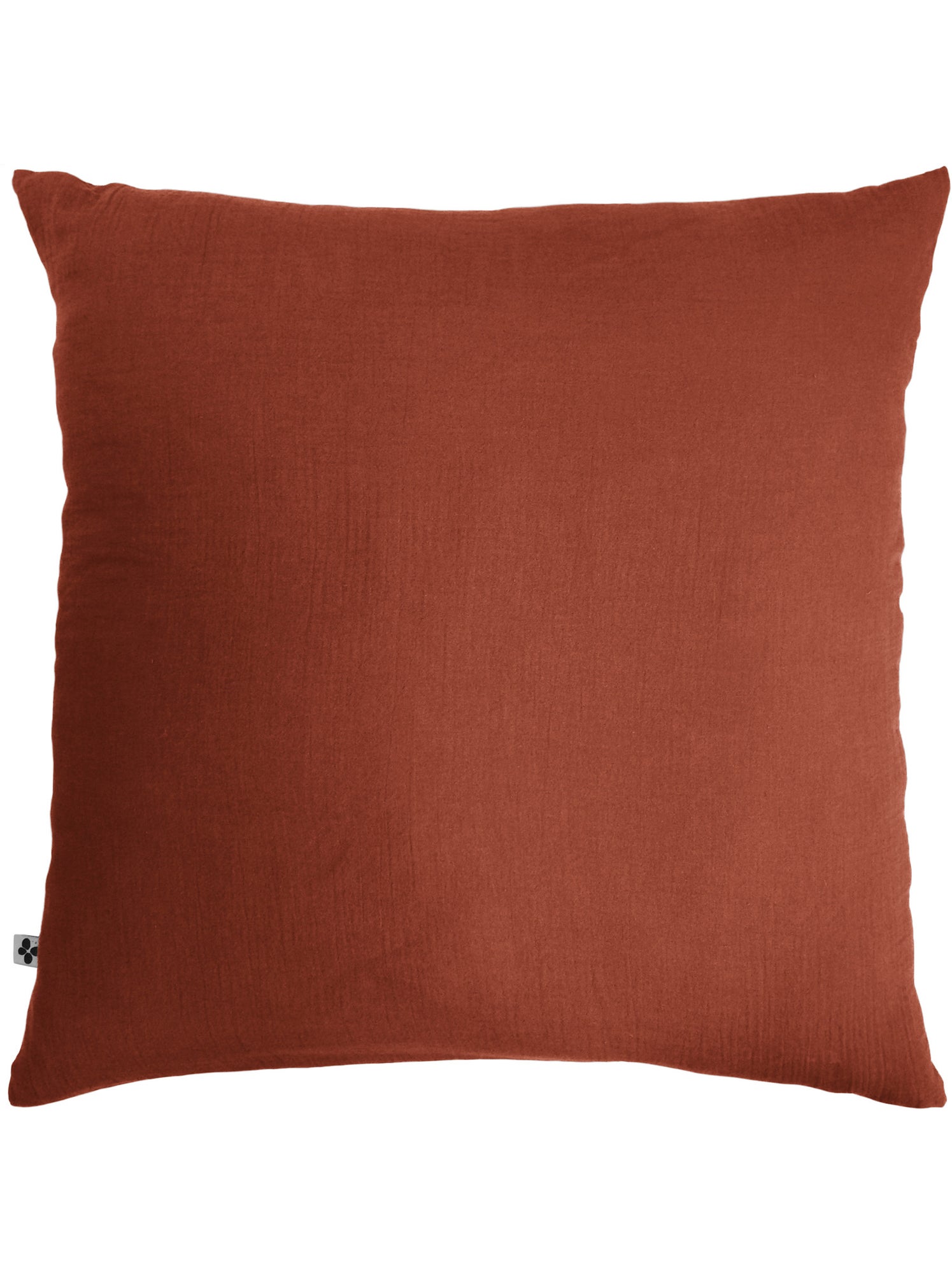 Pack gaze de coton — parure de couette + drap housse + 2 taies - Terracotta