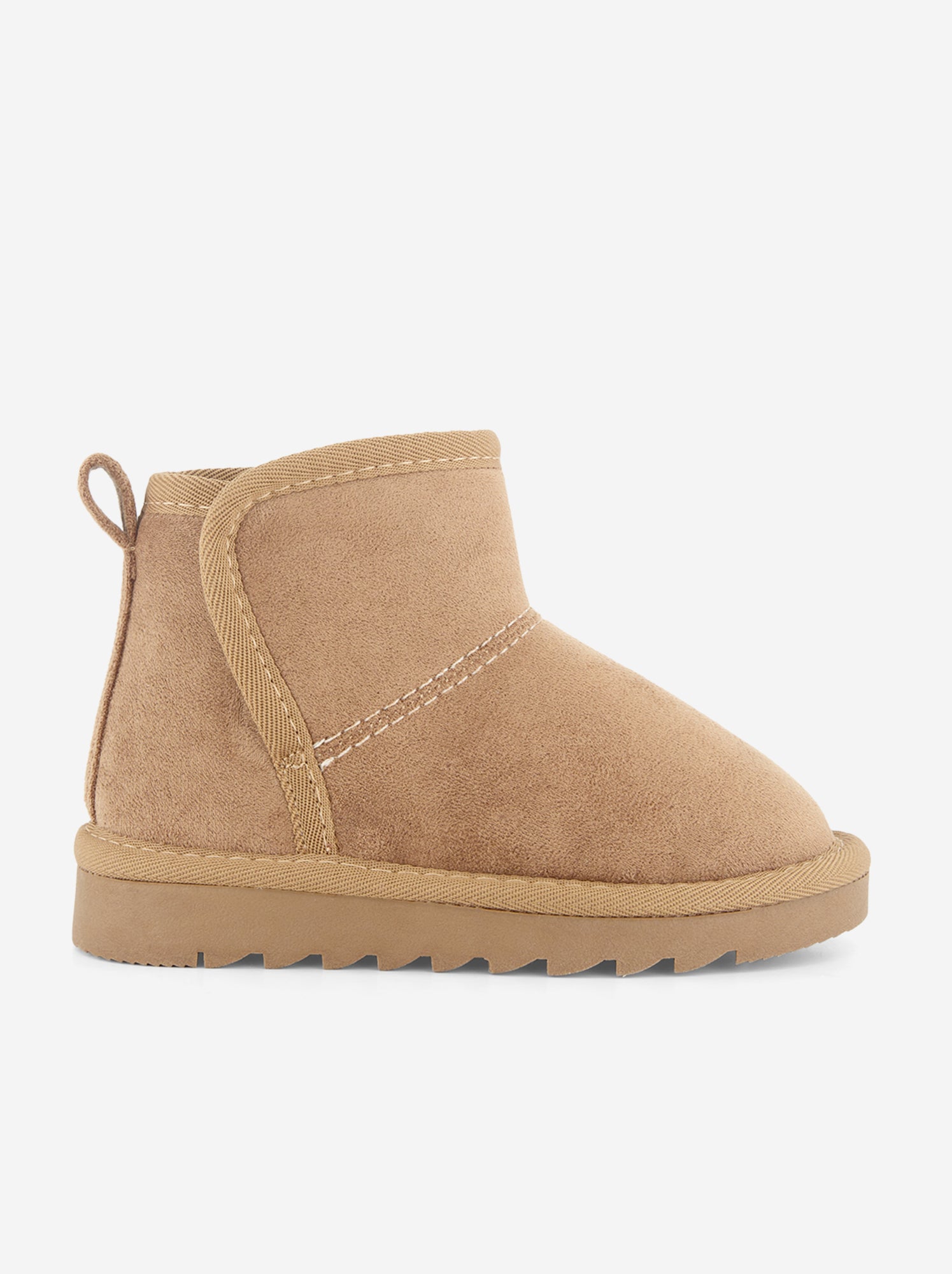 Paire de boots fourrées en suédine - Marron (GFV31_1)