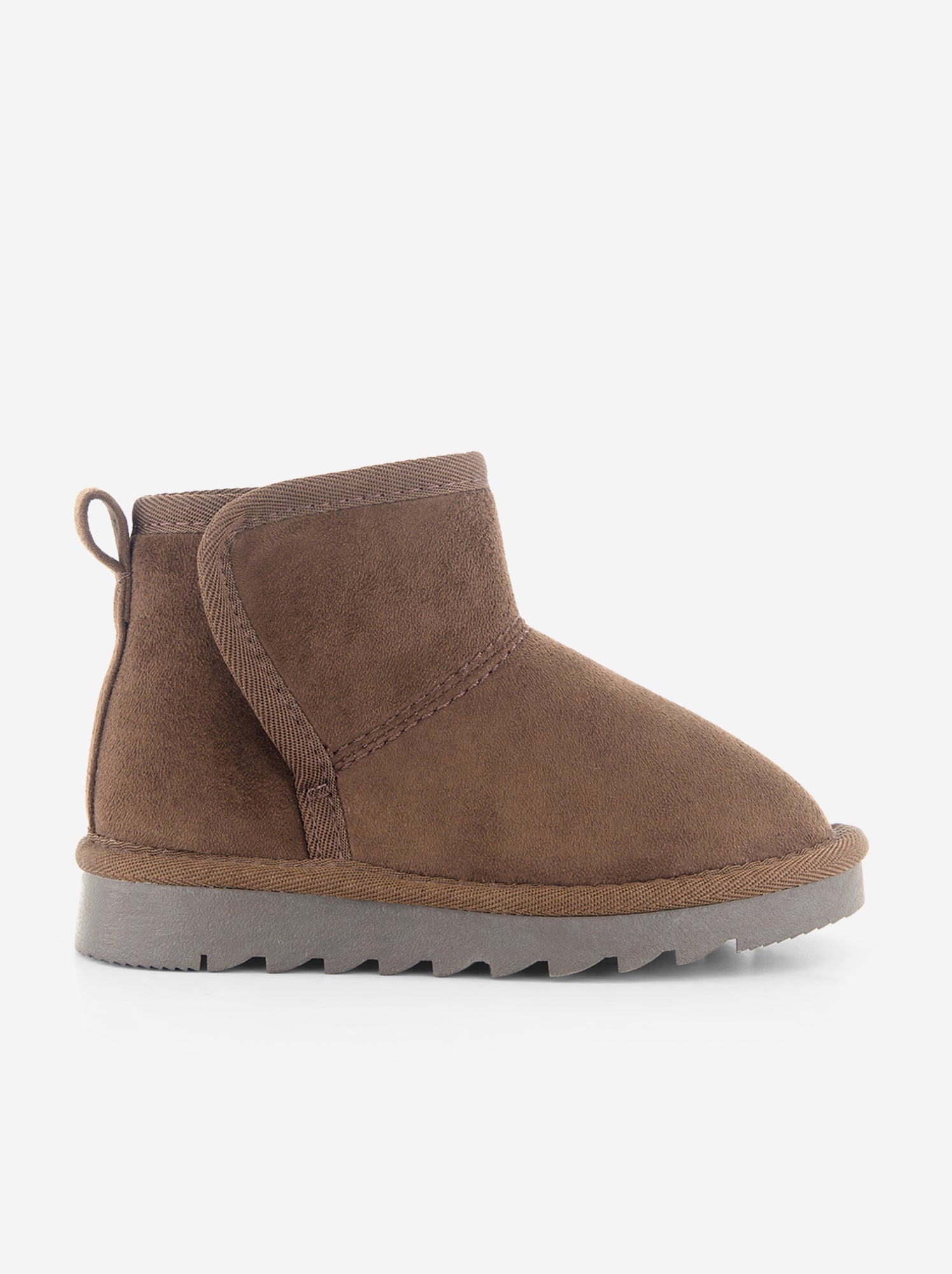 Paire de boots fourrées en suédine - Marron (GFV31_2)