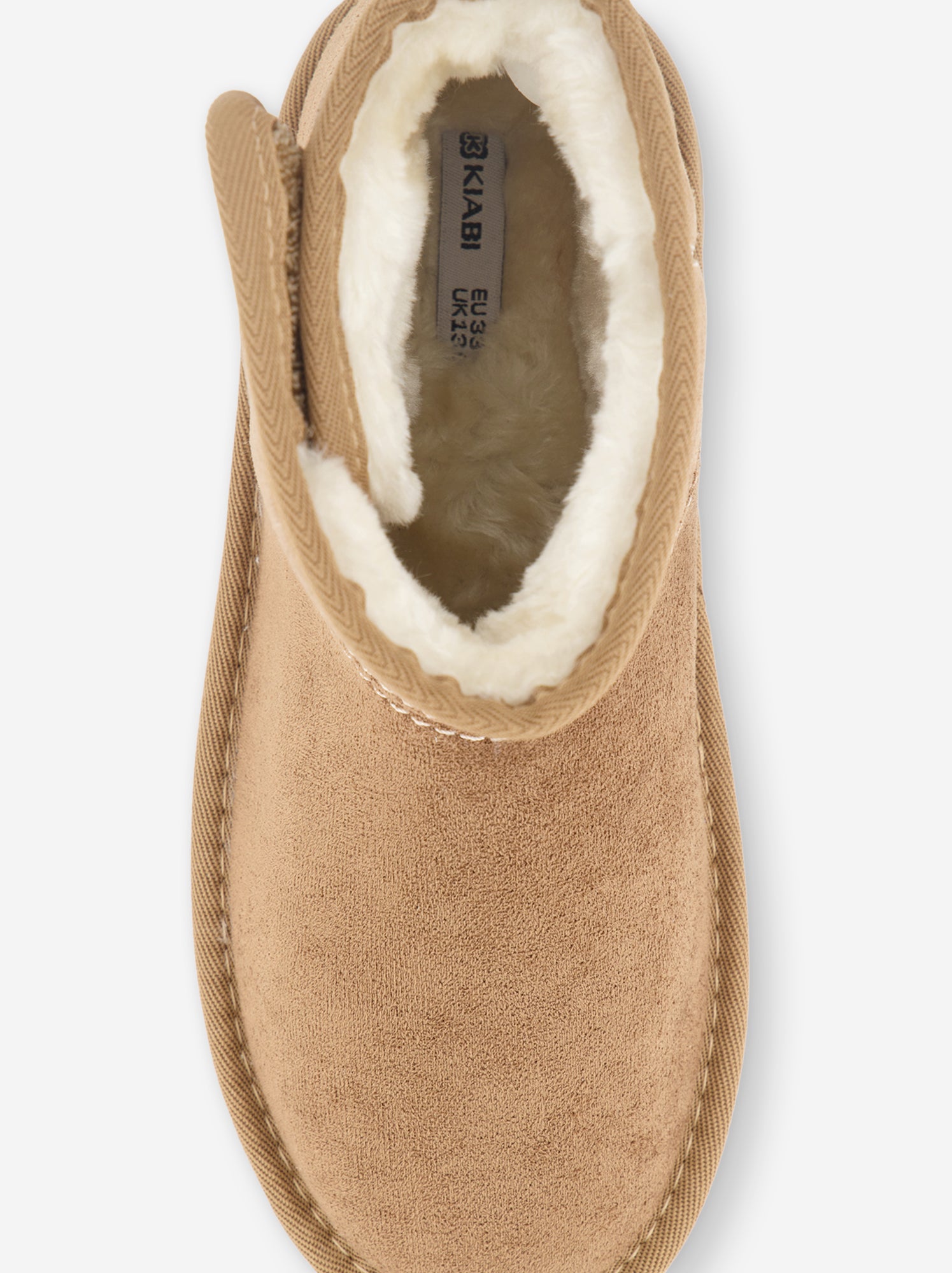 Paire de boots fourrées en suédine - Marron (GFV32_1)