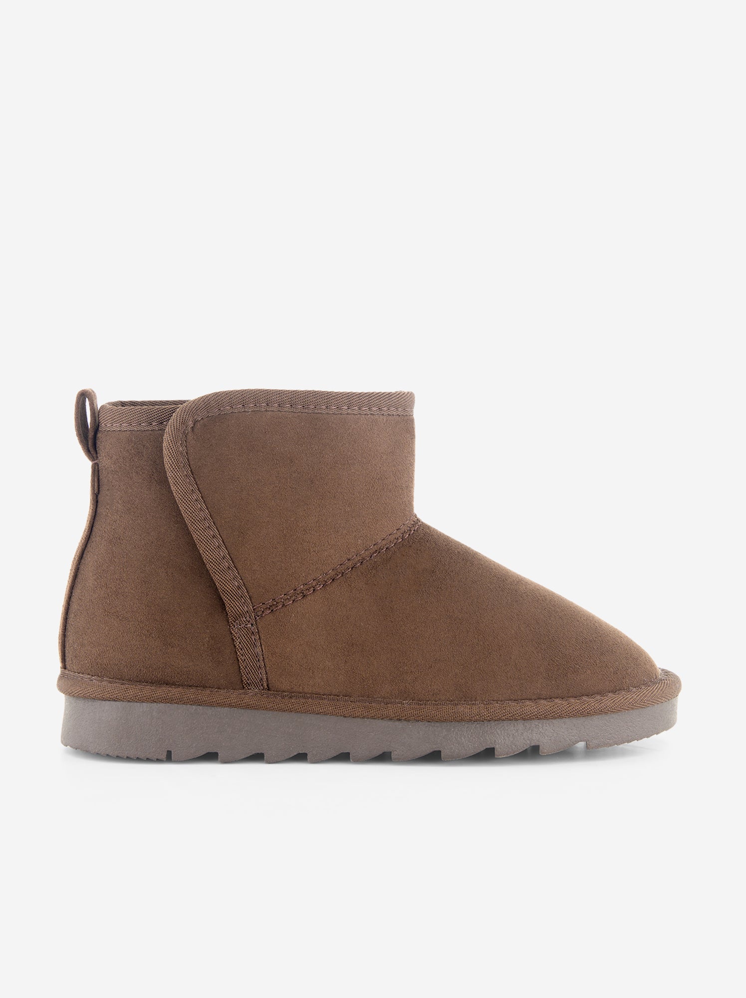 Paire de boots fourrées en suédine - Marron (GFV32_2)