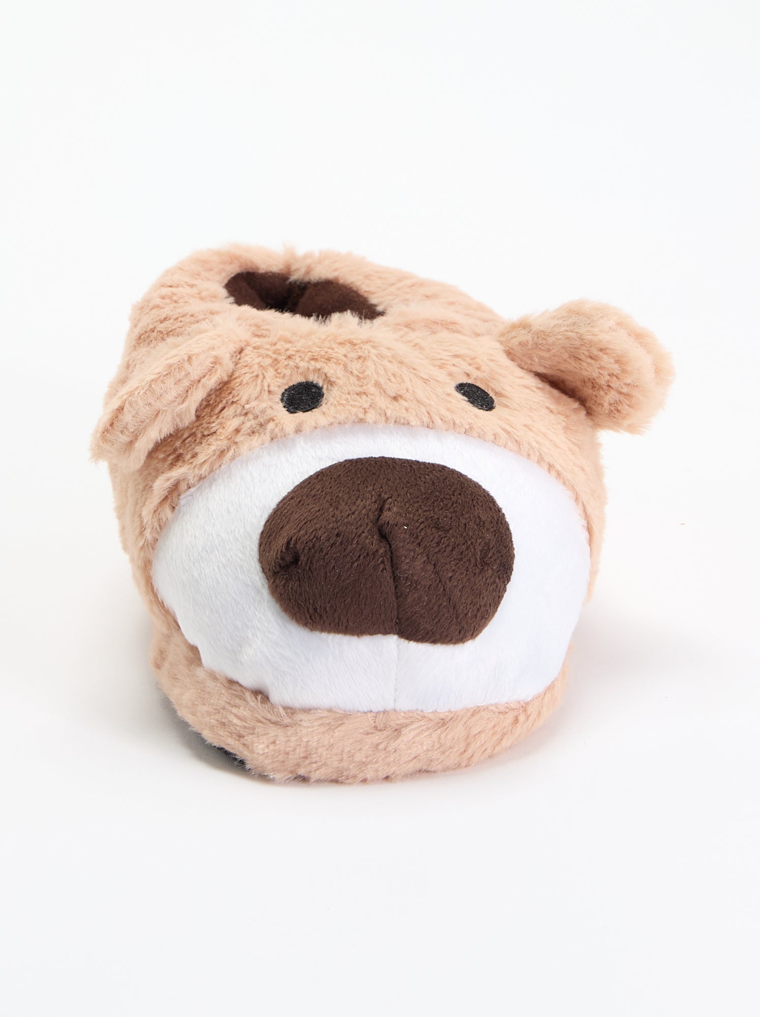 Paire de chaussons 'chiens' - Marron