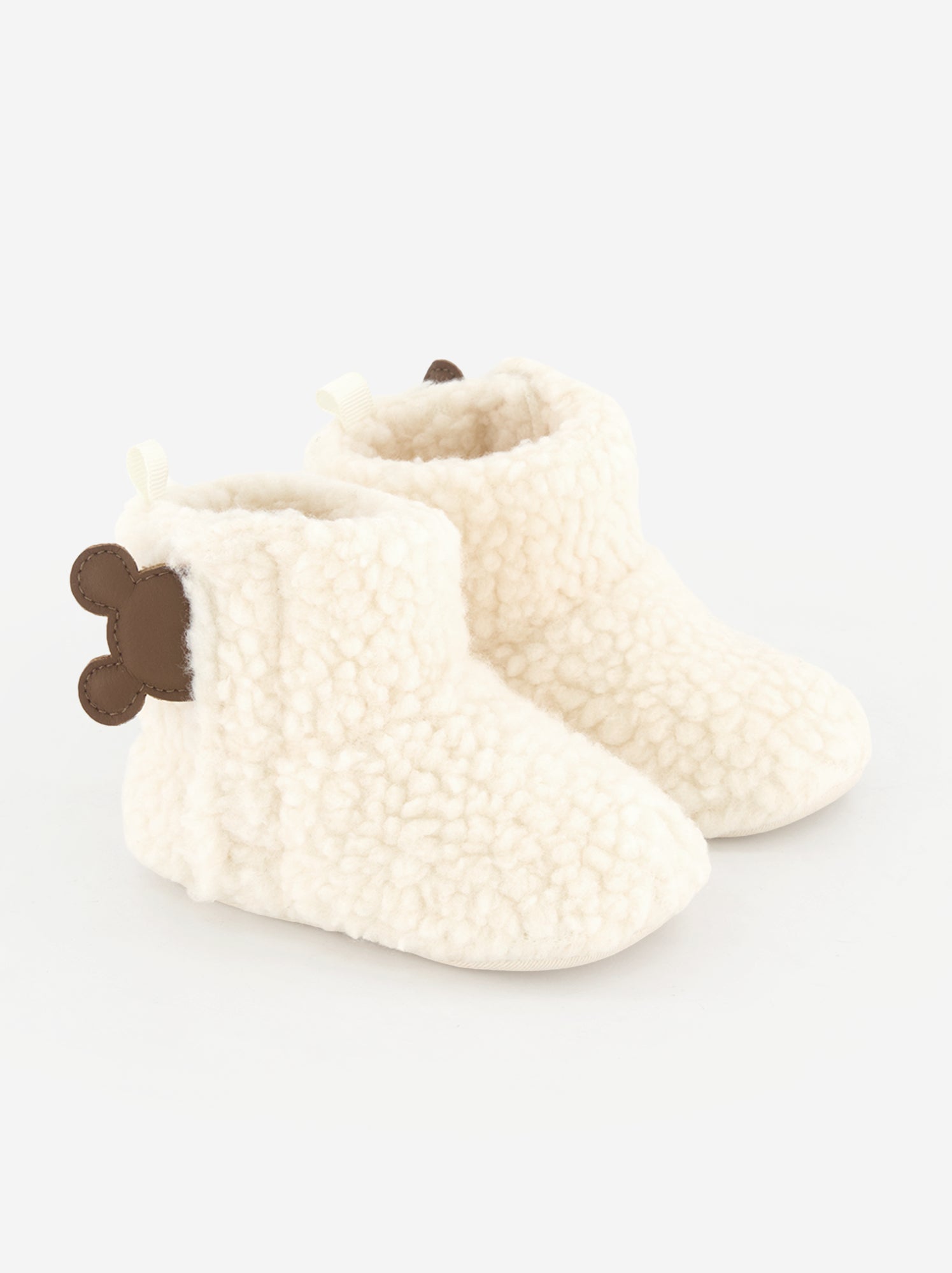 Paire de chaussons 'Disney' en matière moutonnée - Blanc