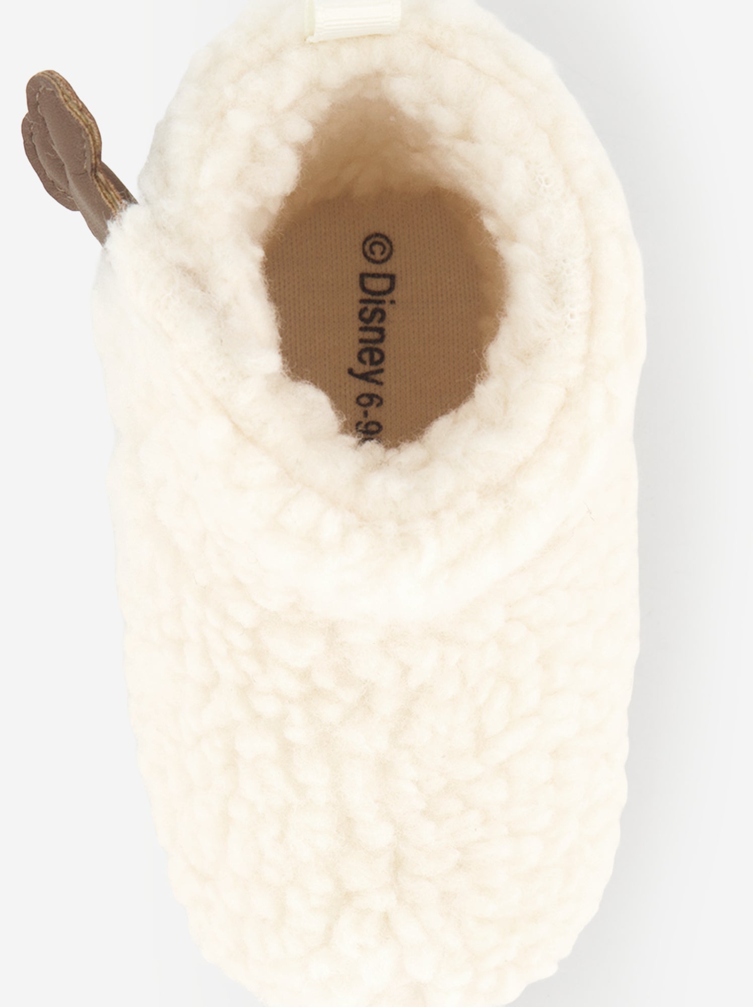 Paire de chaussons 'Disney' en matière moutonnée - Blanc