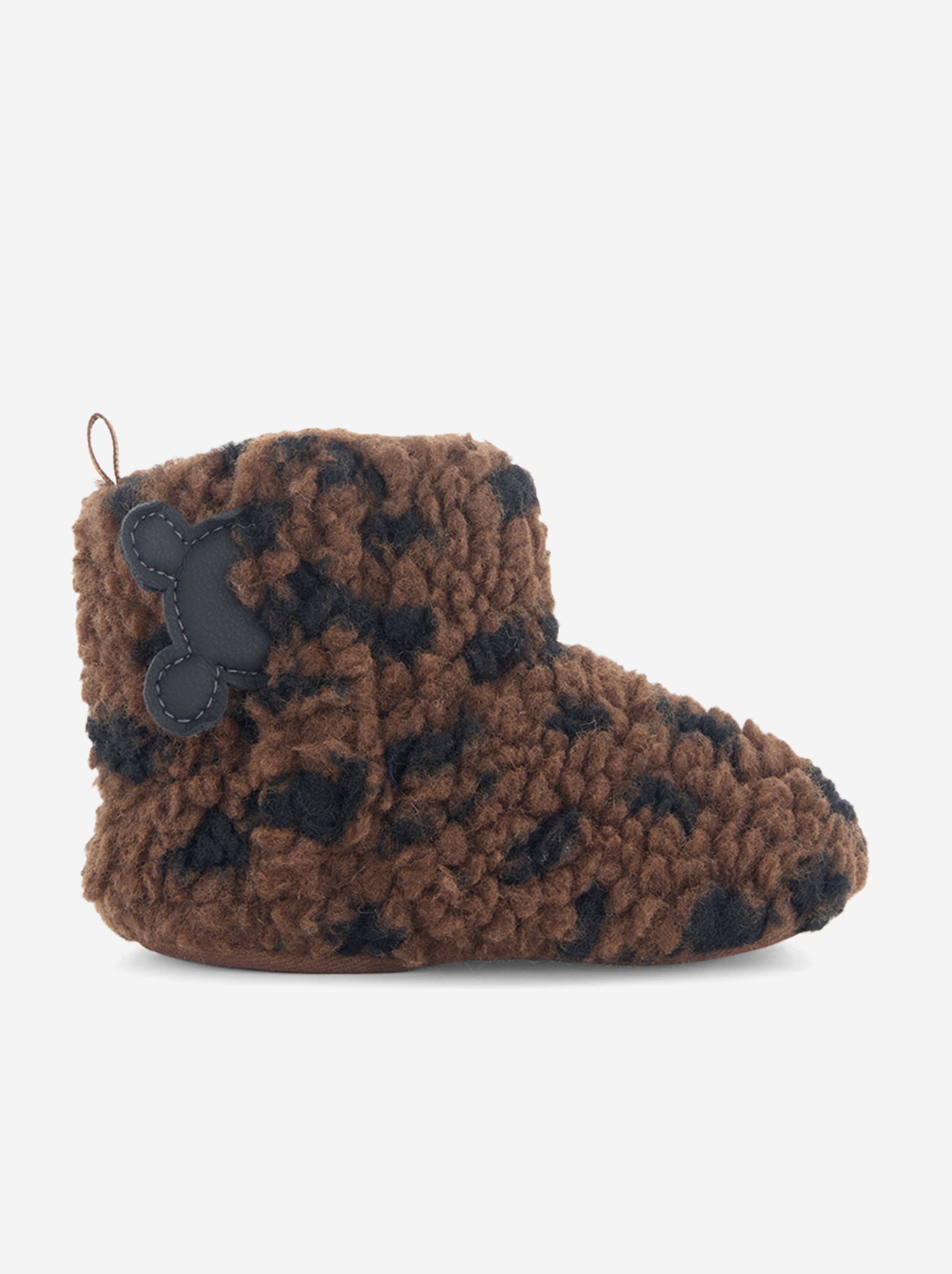 Paire de chaussons 'Disney' en matière moutonnée - Marron