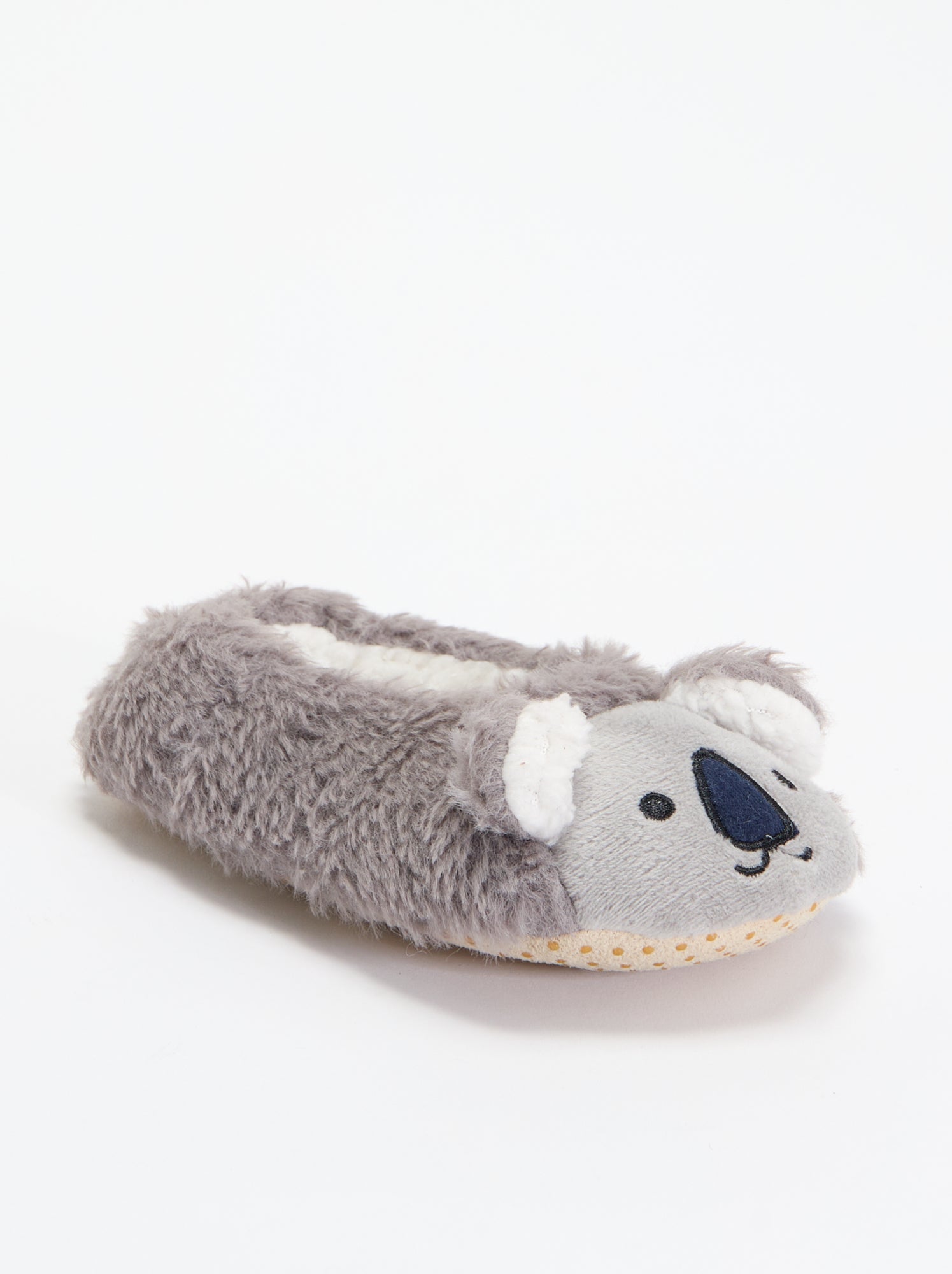 Paire de chaussons 'Koala' - Gris