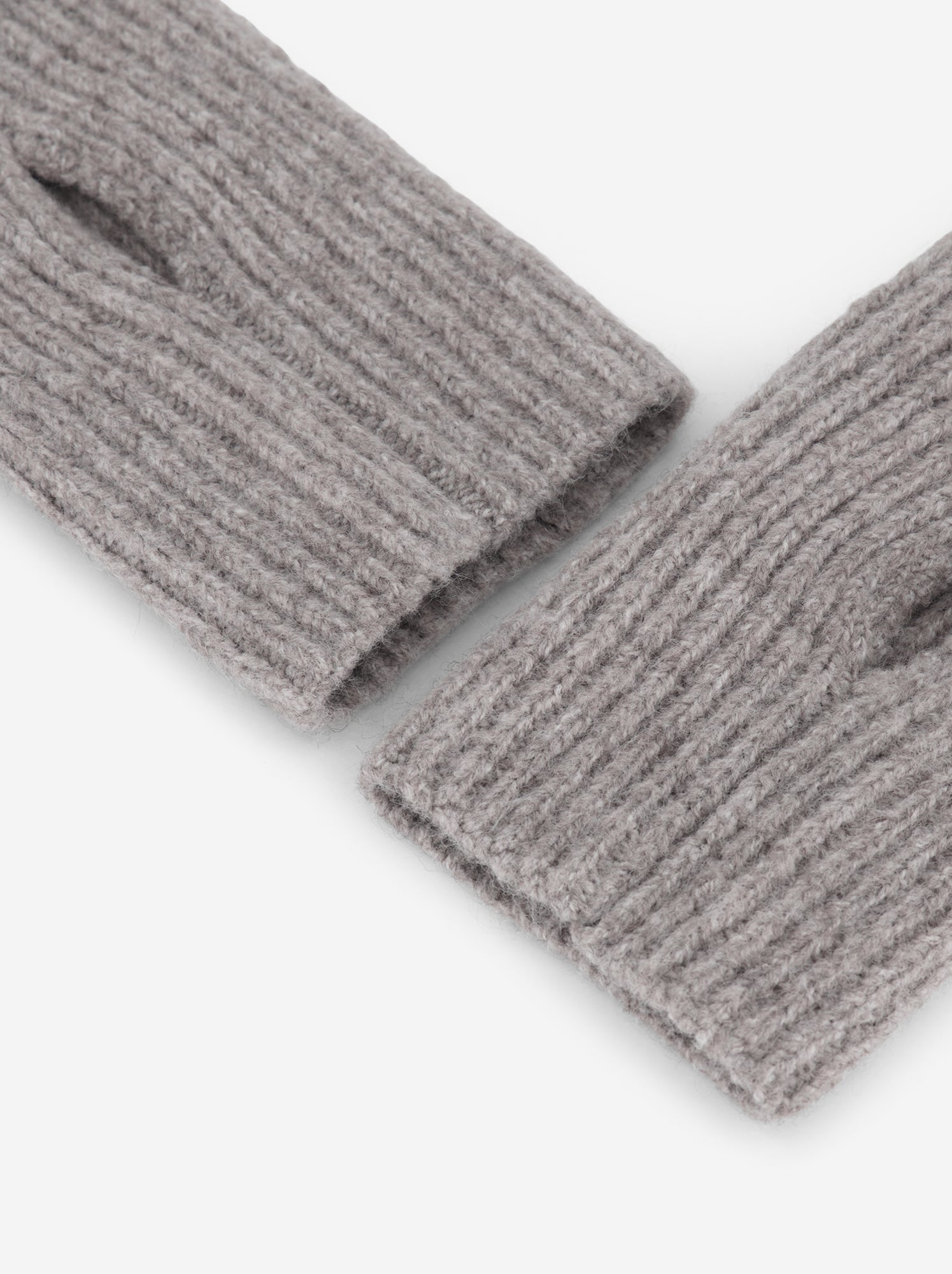 Paire de mitaines manchettes sans doigts - Beige (GHN62_4)