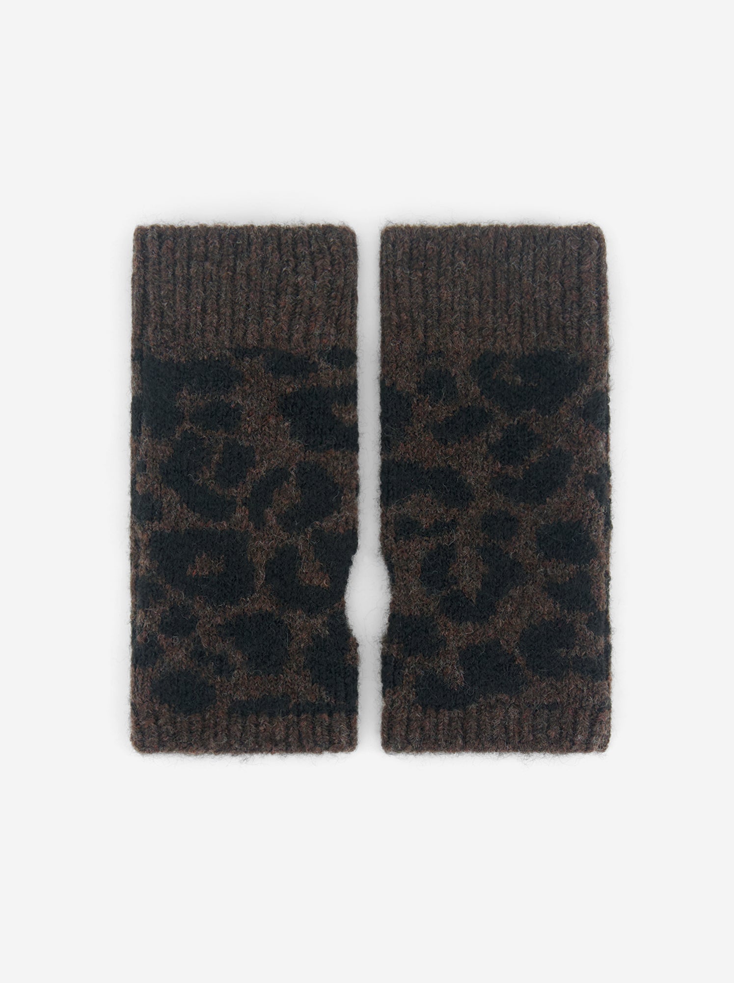 Paire de mitaines sans doigts - Marron