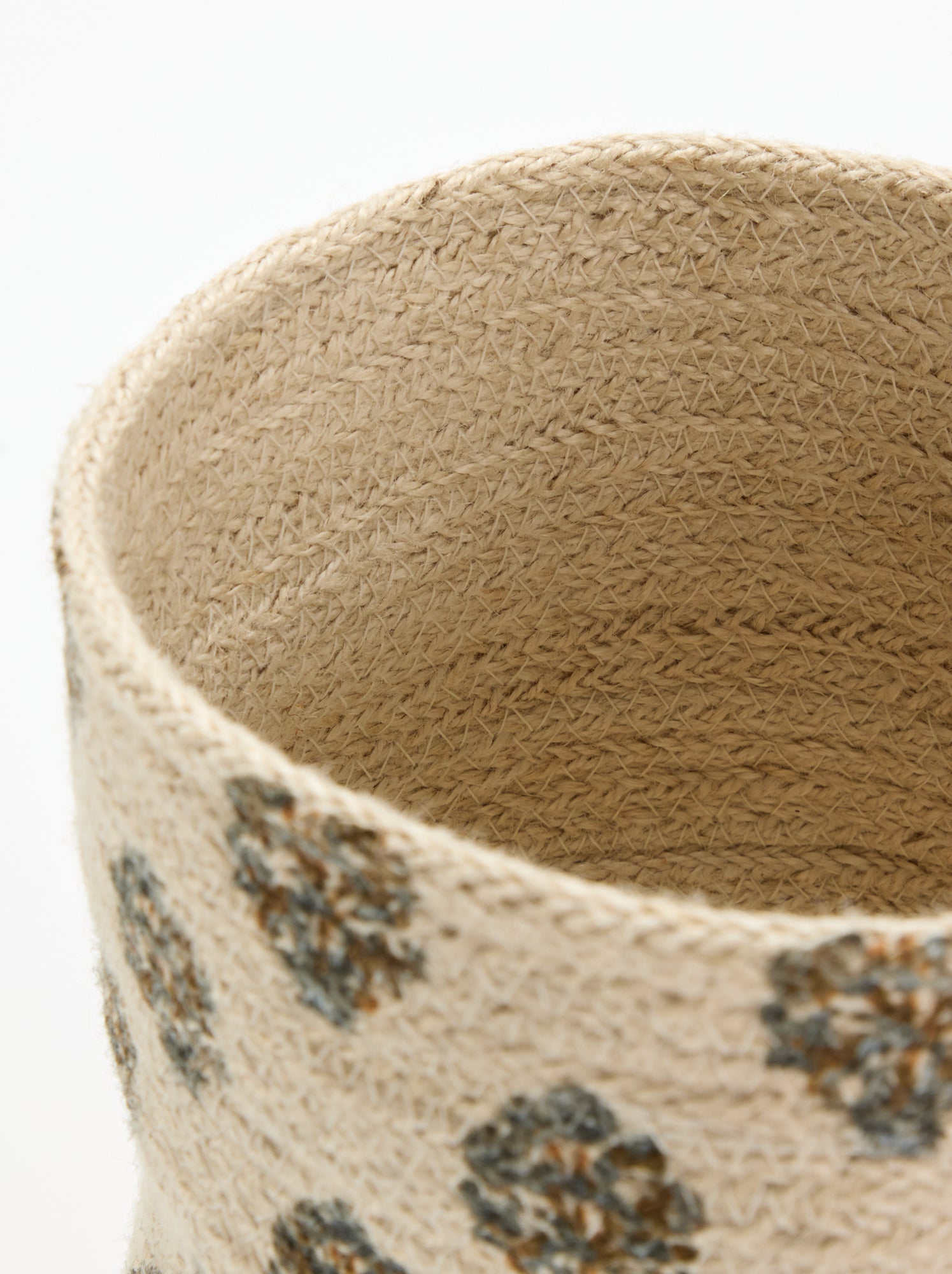 Panier de rangement en jute- Kiabi Home - Bleu