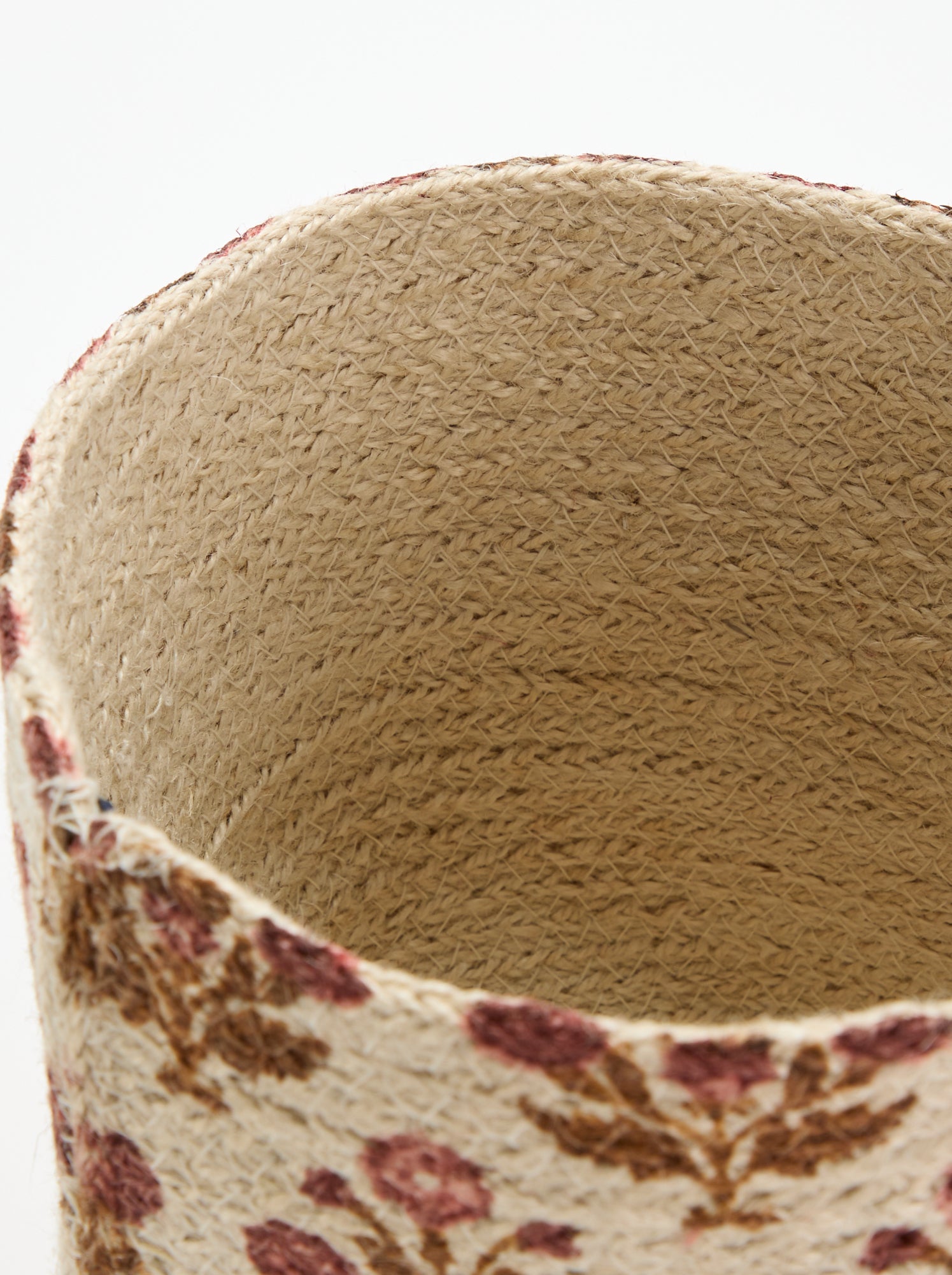 Panier de rangement en jute- Kiabi Home - Rose
