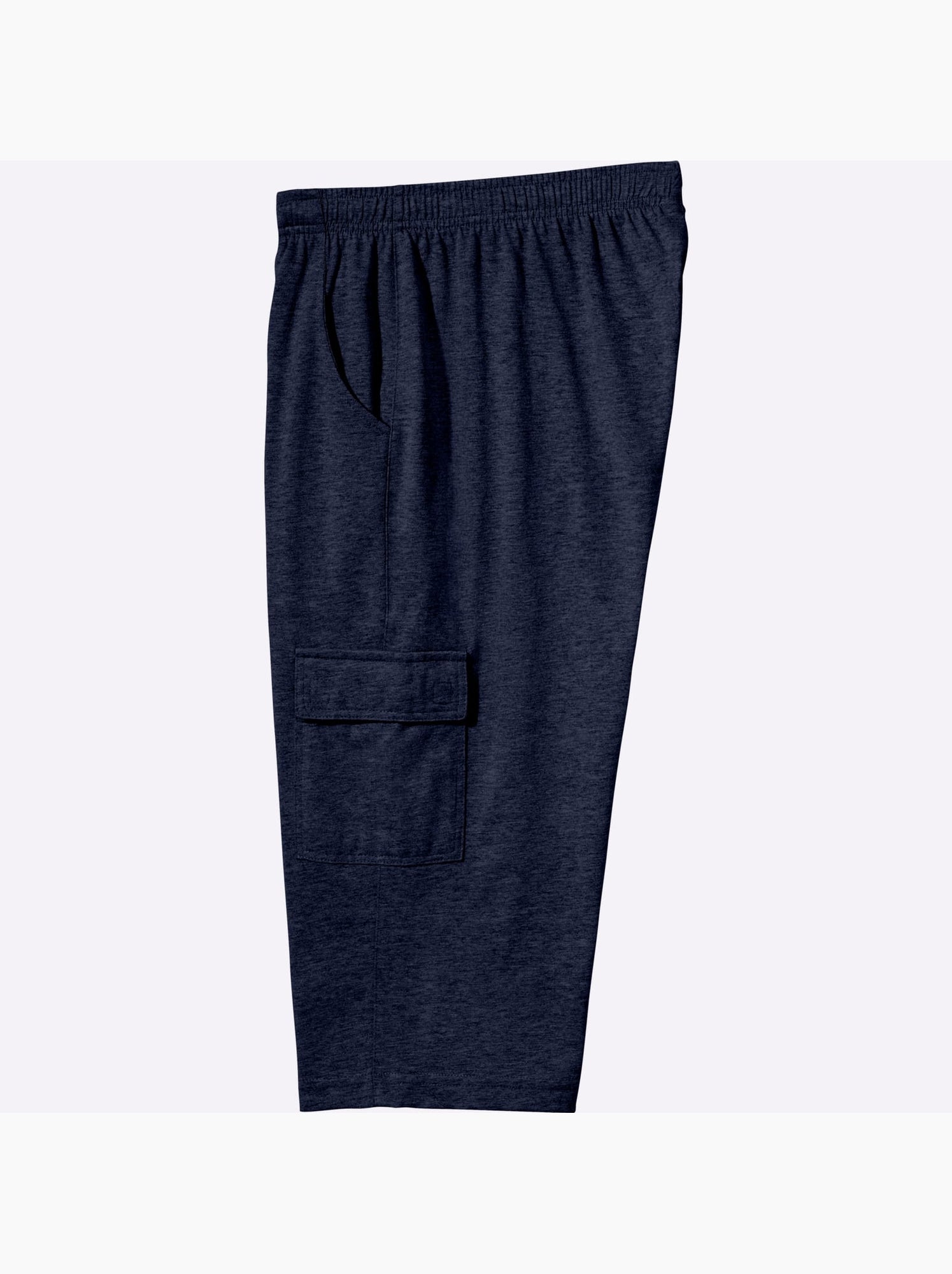Pantacourt De Loisirs Jersey Fin - Taille Standard - Moda Vilona - Bleu marine