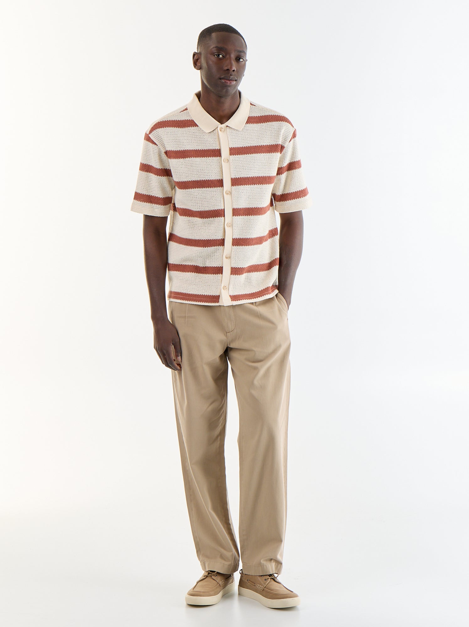 Pantalon au toucher doux - Beige