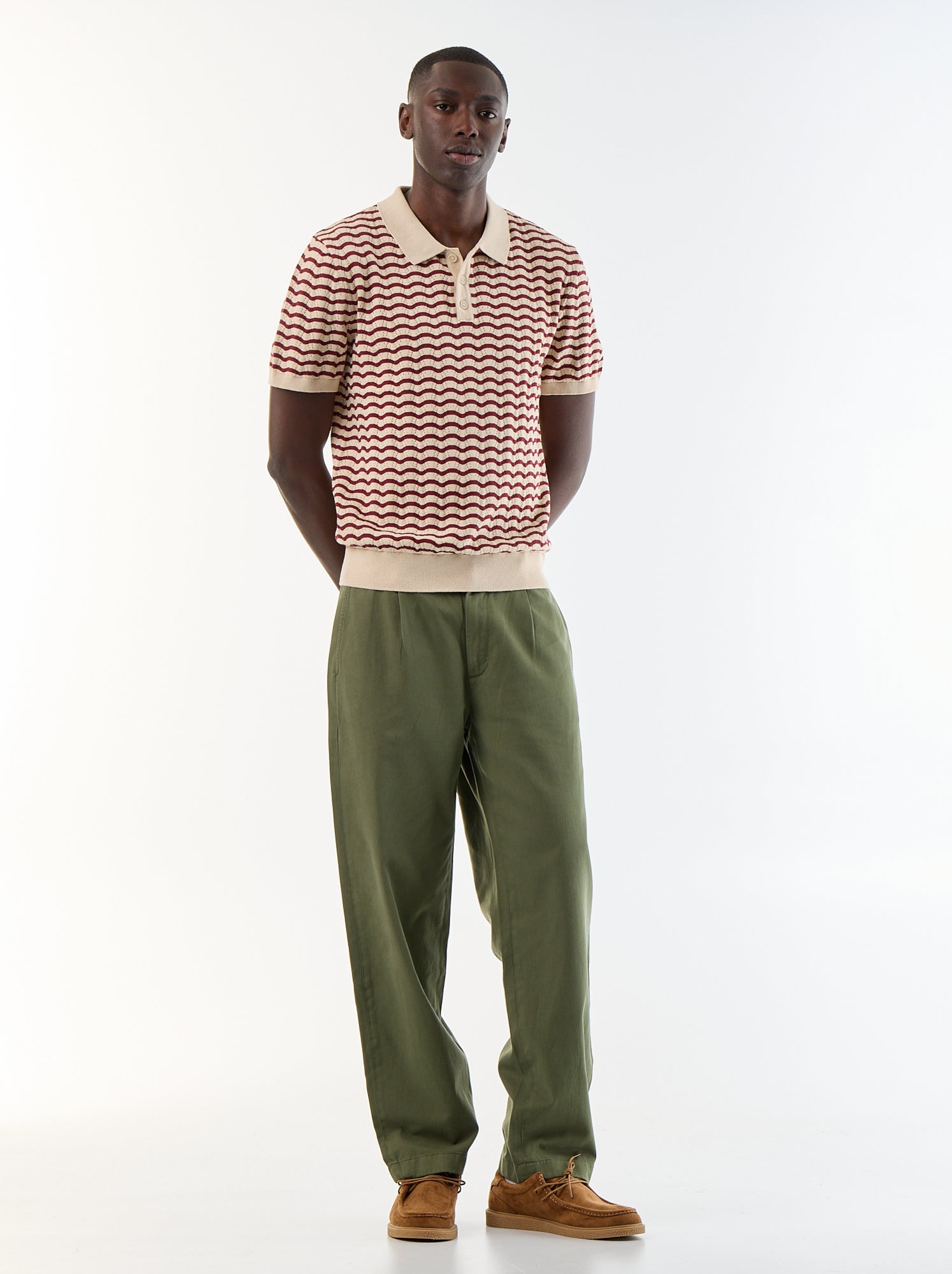 Pantalon au toucher doux - Kaki