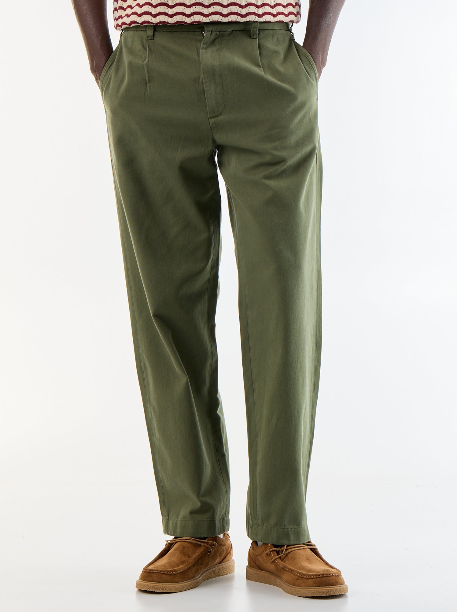 Pantalon au toucher doux - Kaki