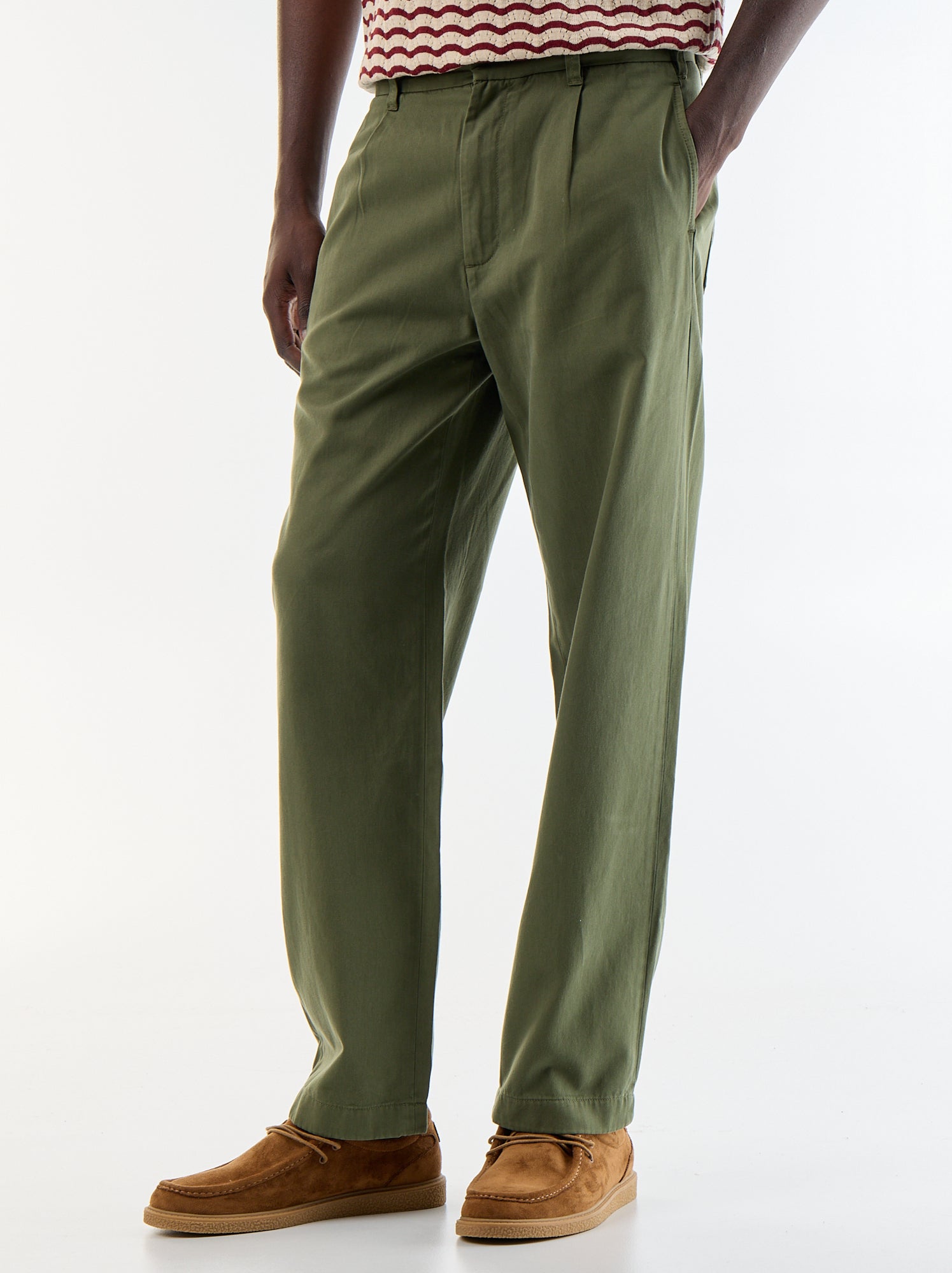 Pantalon au toucher doux - Kaki