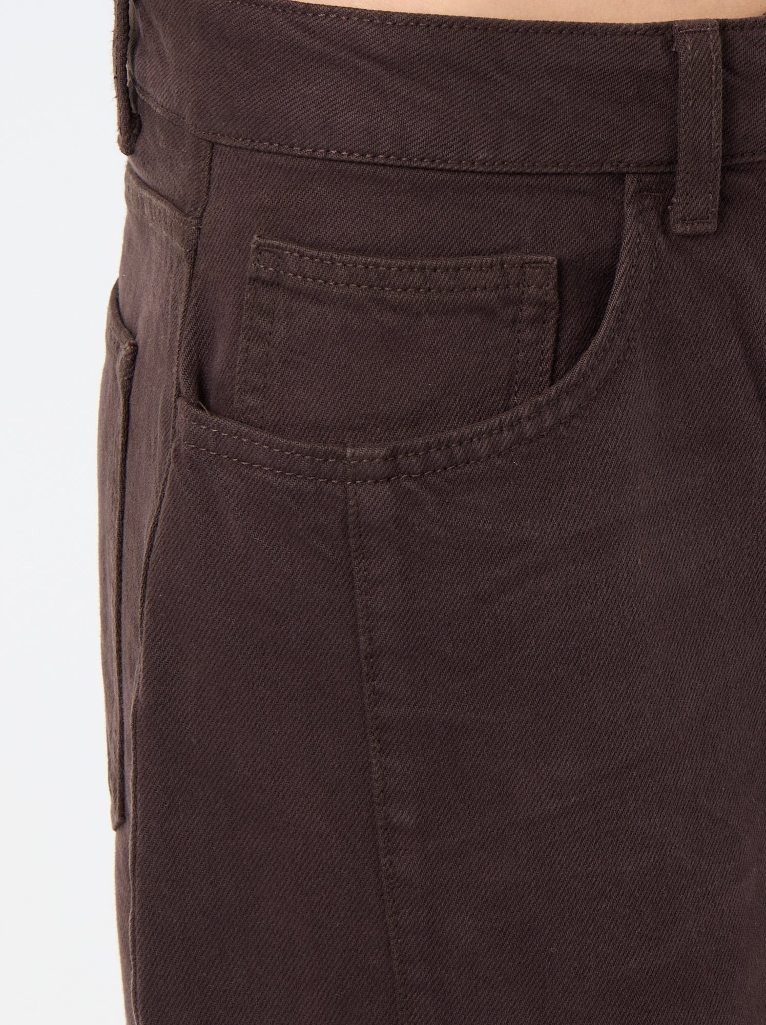 Pantalon ballon avec poche à rabat - Marron