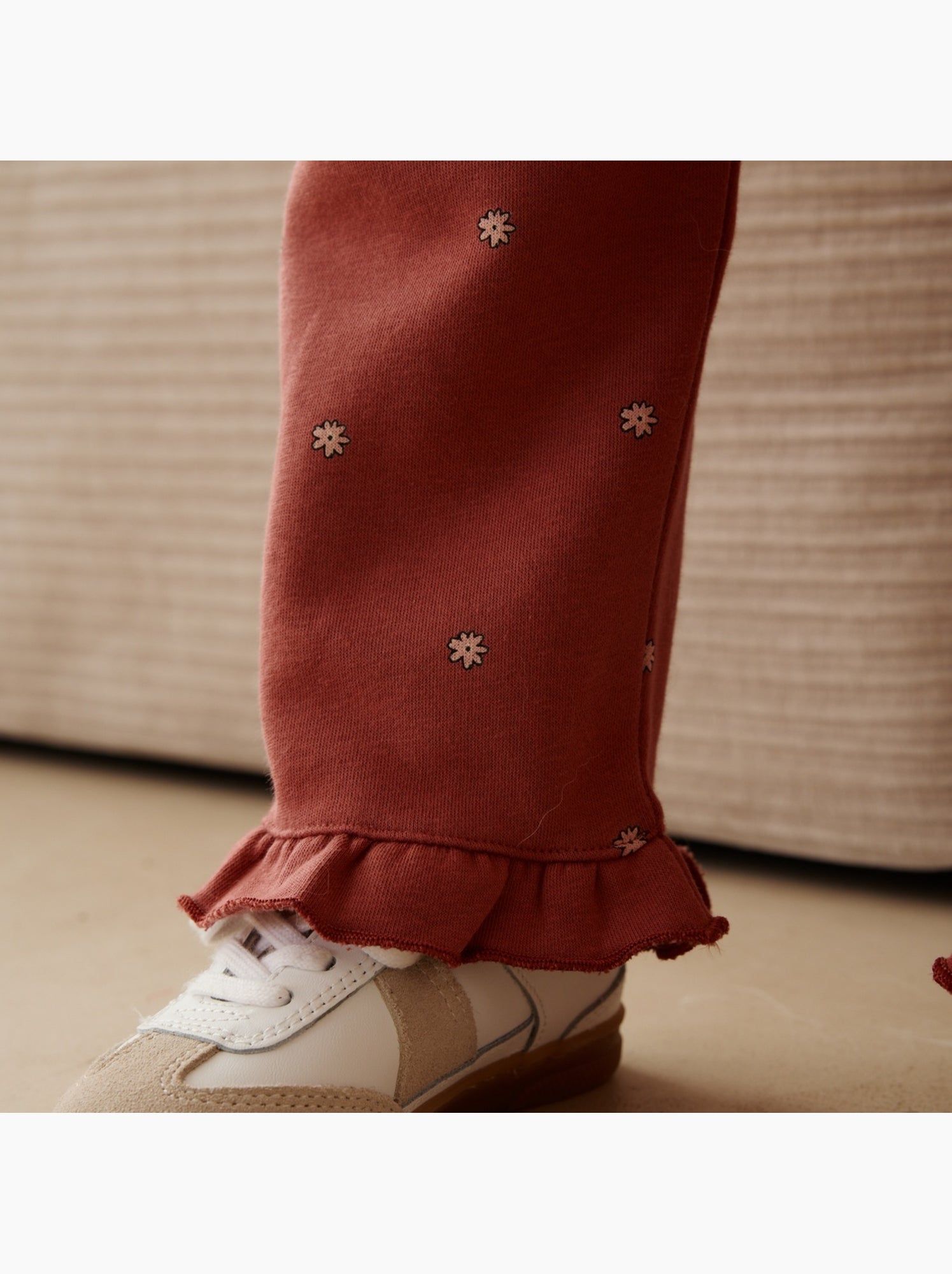 Pantalon bébé en molleton harmony - Rose