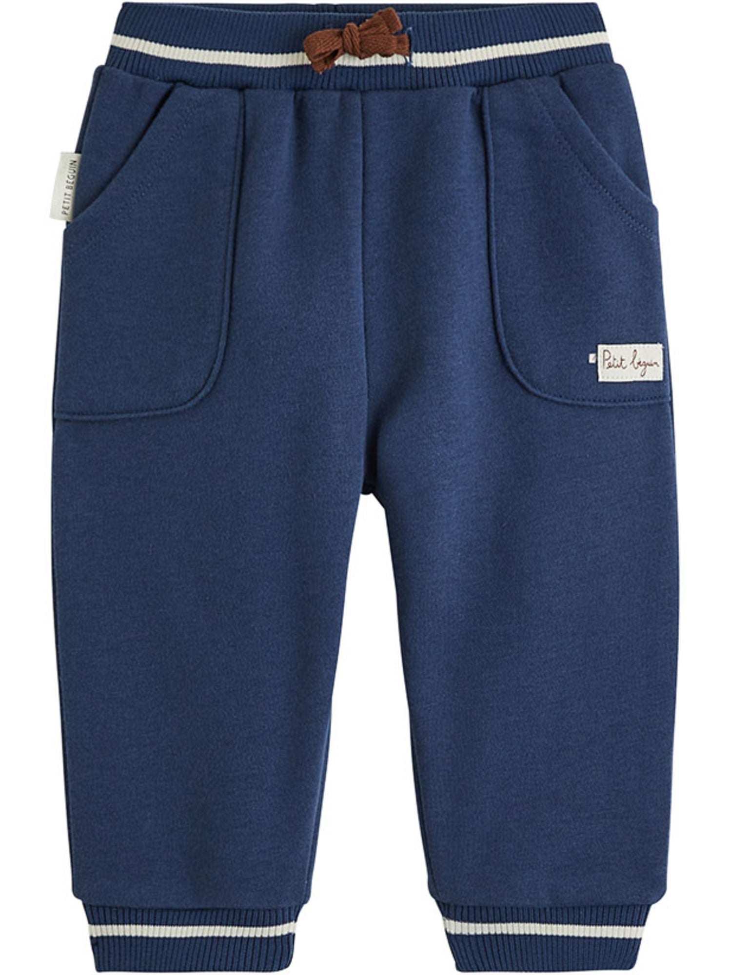 Pantalon bébé en molleton mathéo - Bleu