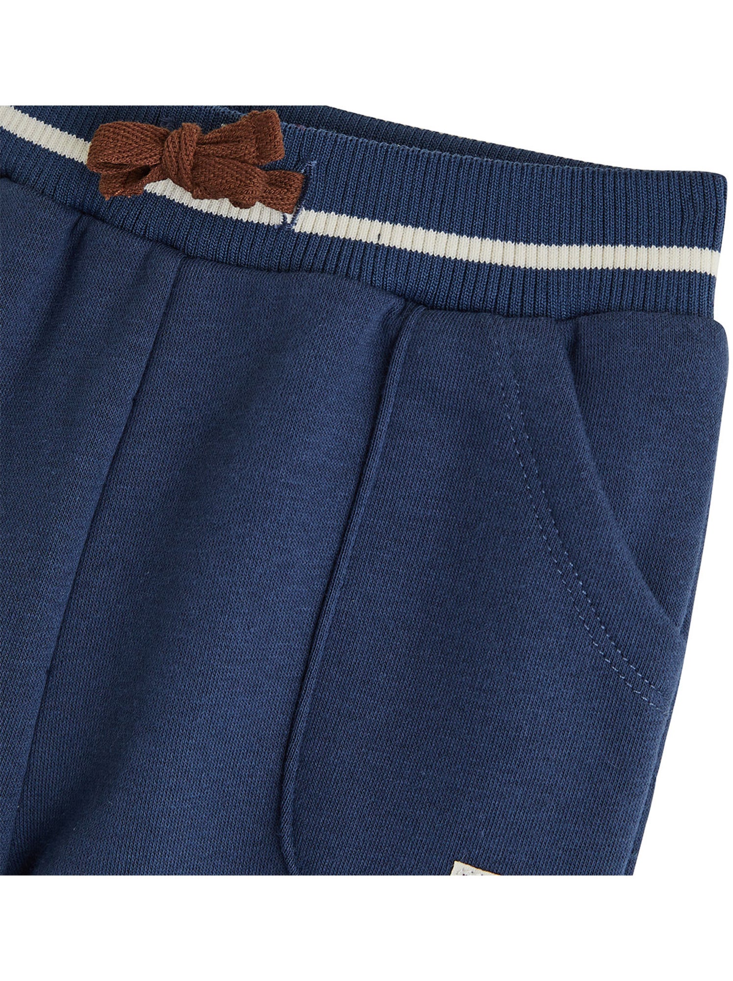 Pantalon bébé en molleton mathéo - Bleu