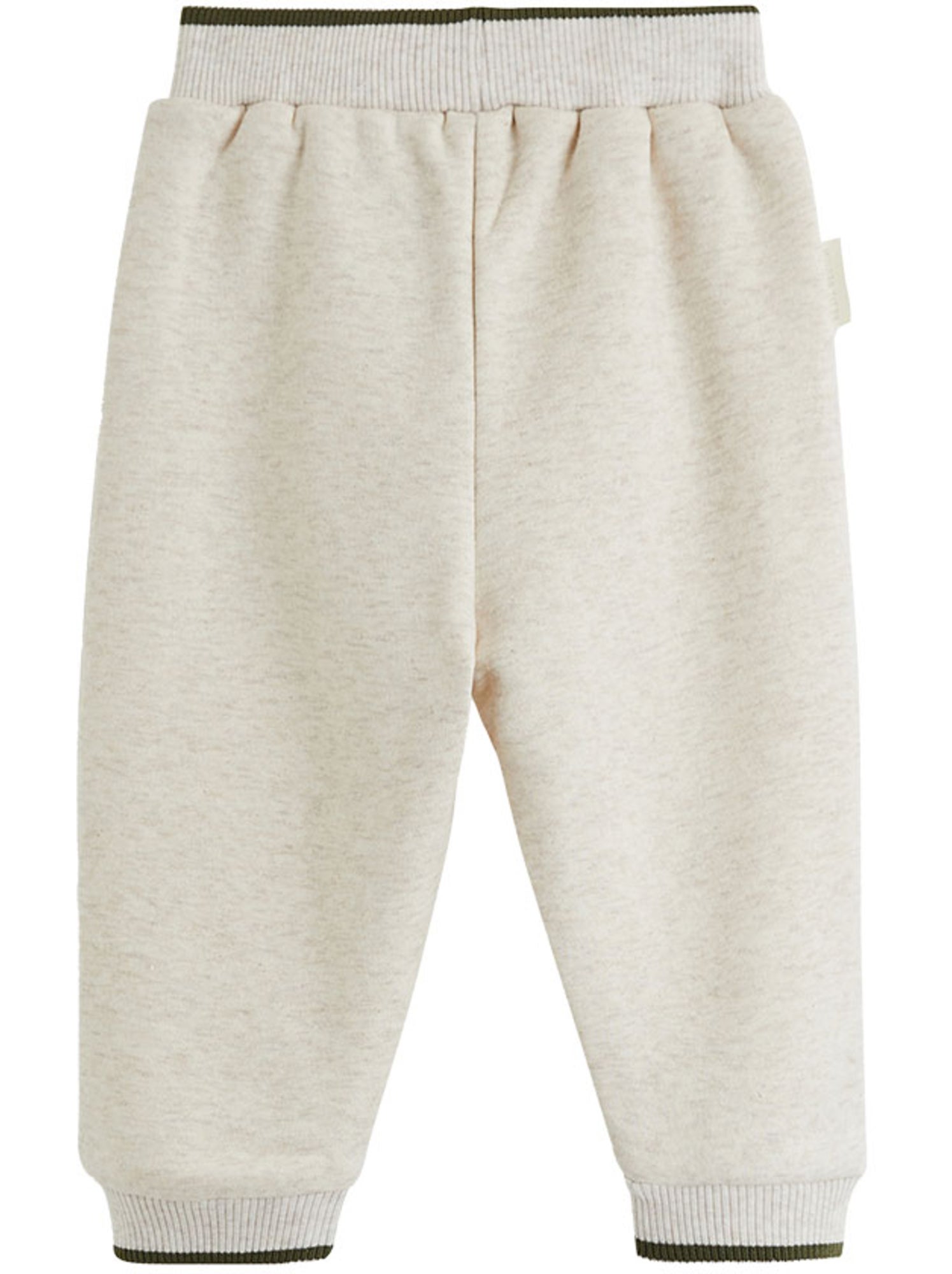Pantalon bébé en molleton pistache - Beige