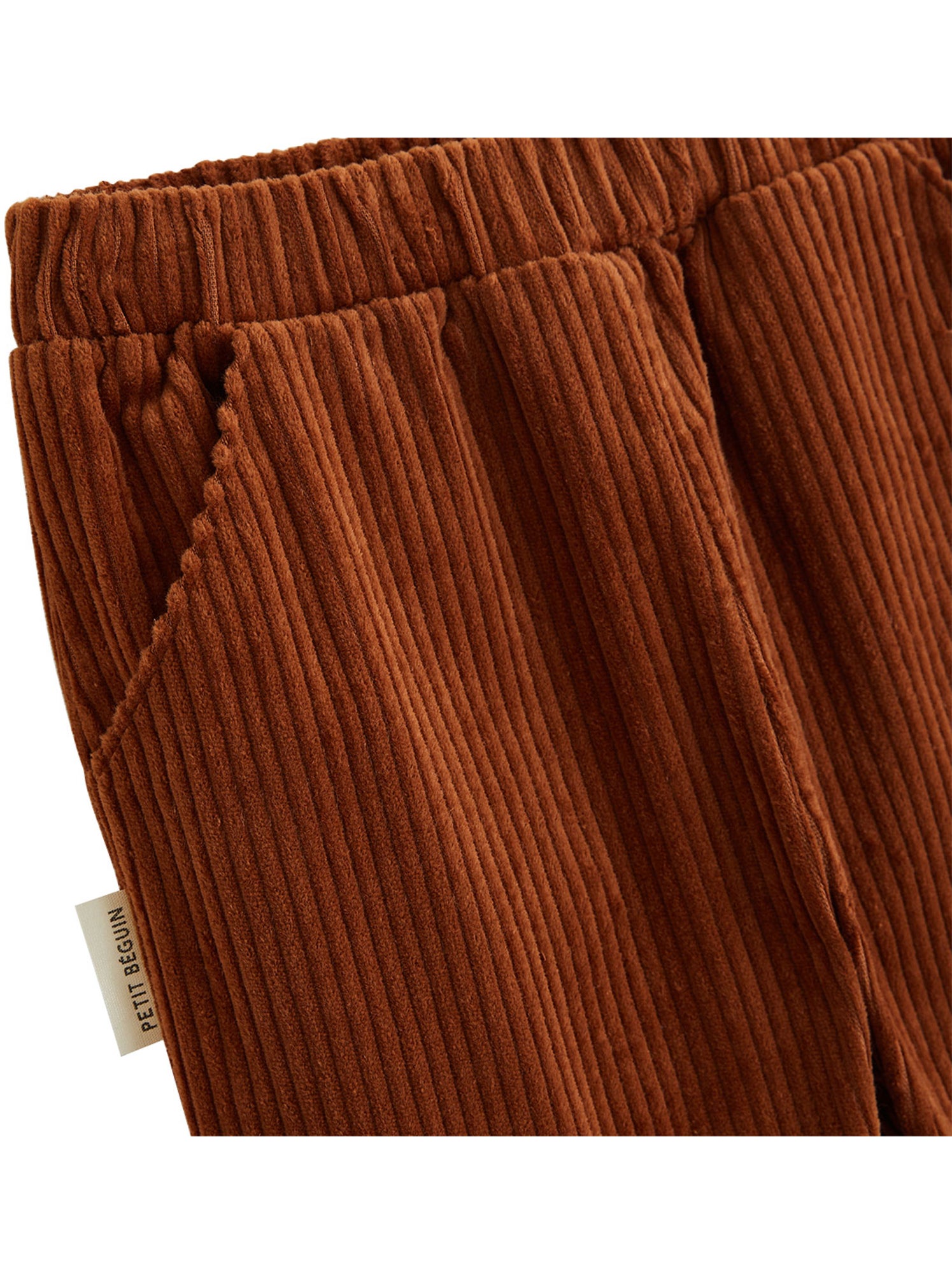 Pantalon bébé en velours côtelé moka - Marron