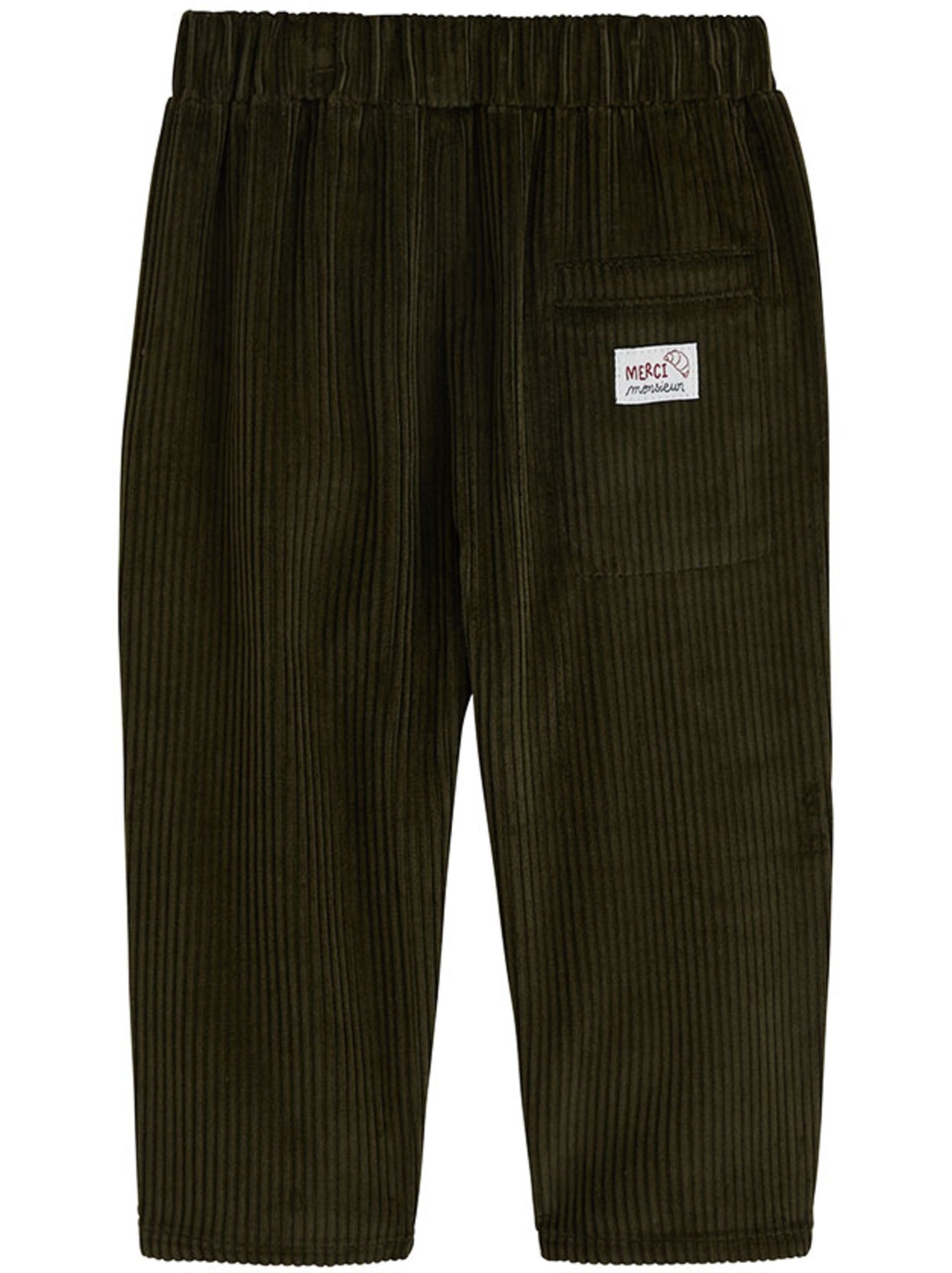 Pantalon bébé en velours côtelé pistache - Vert