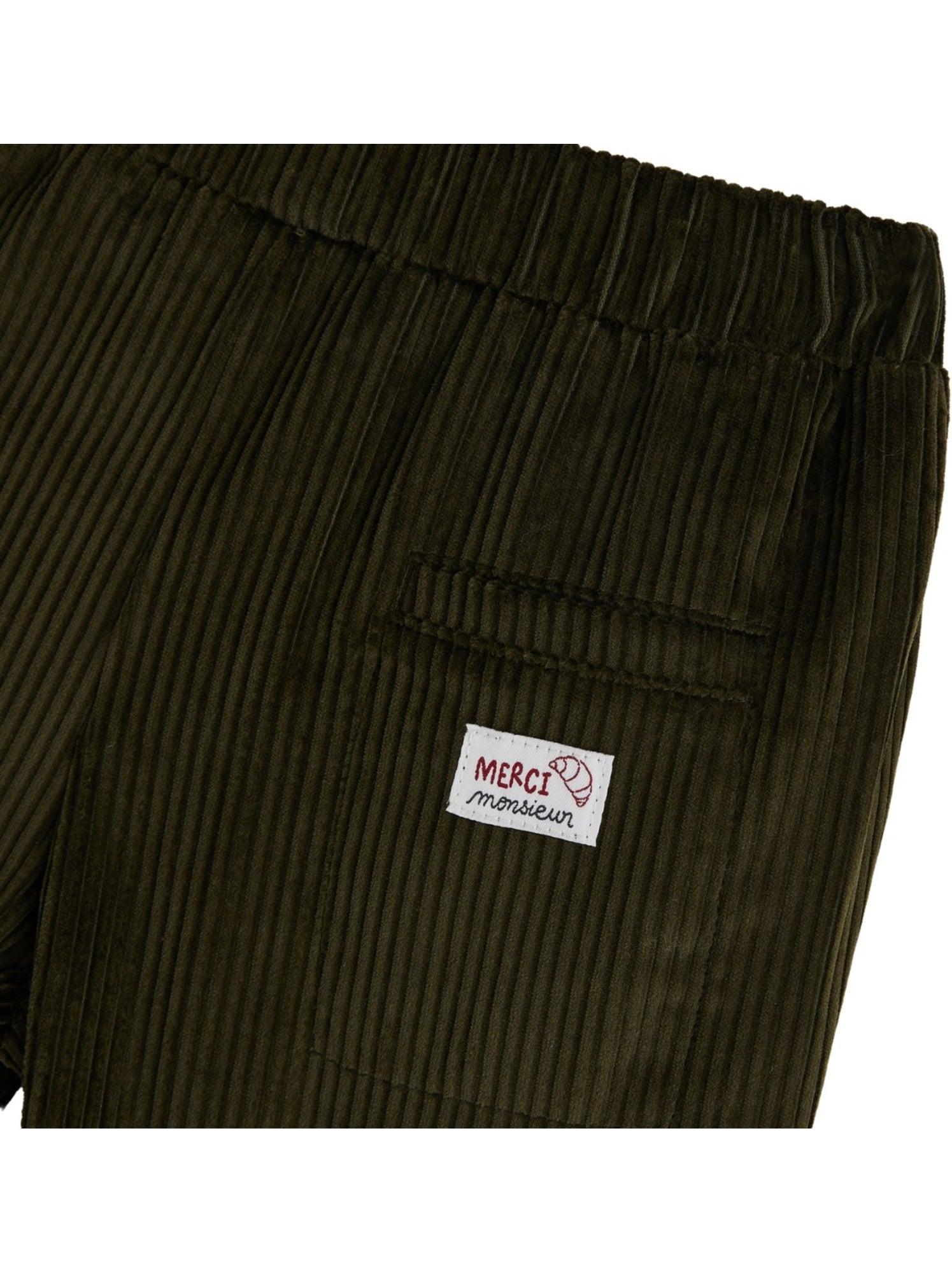 Pantalon bébé en velours côtelé pistache - Vert