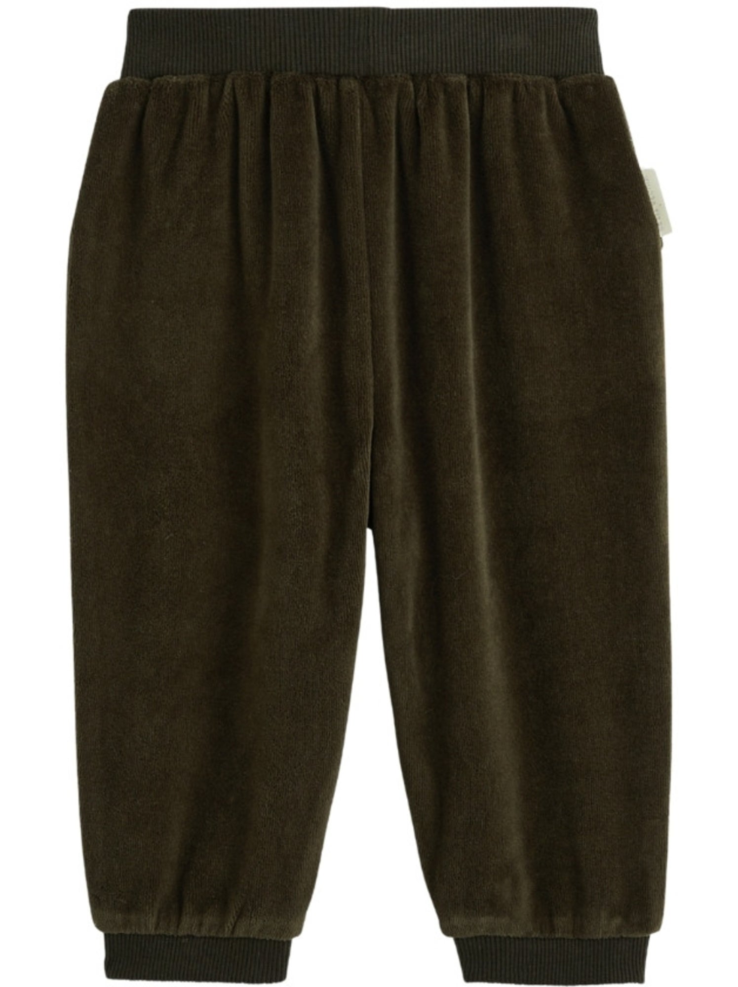Pantalon bébé en velours ginkgo - Vert