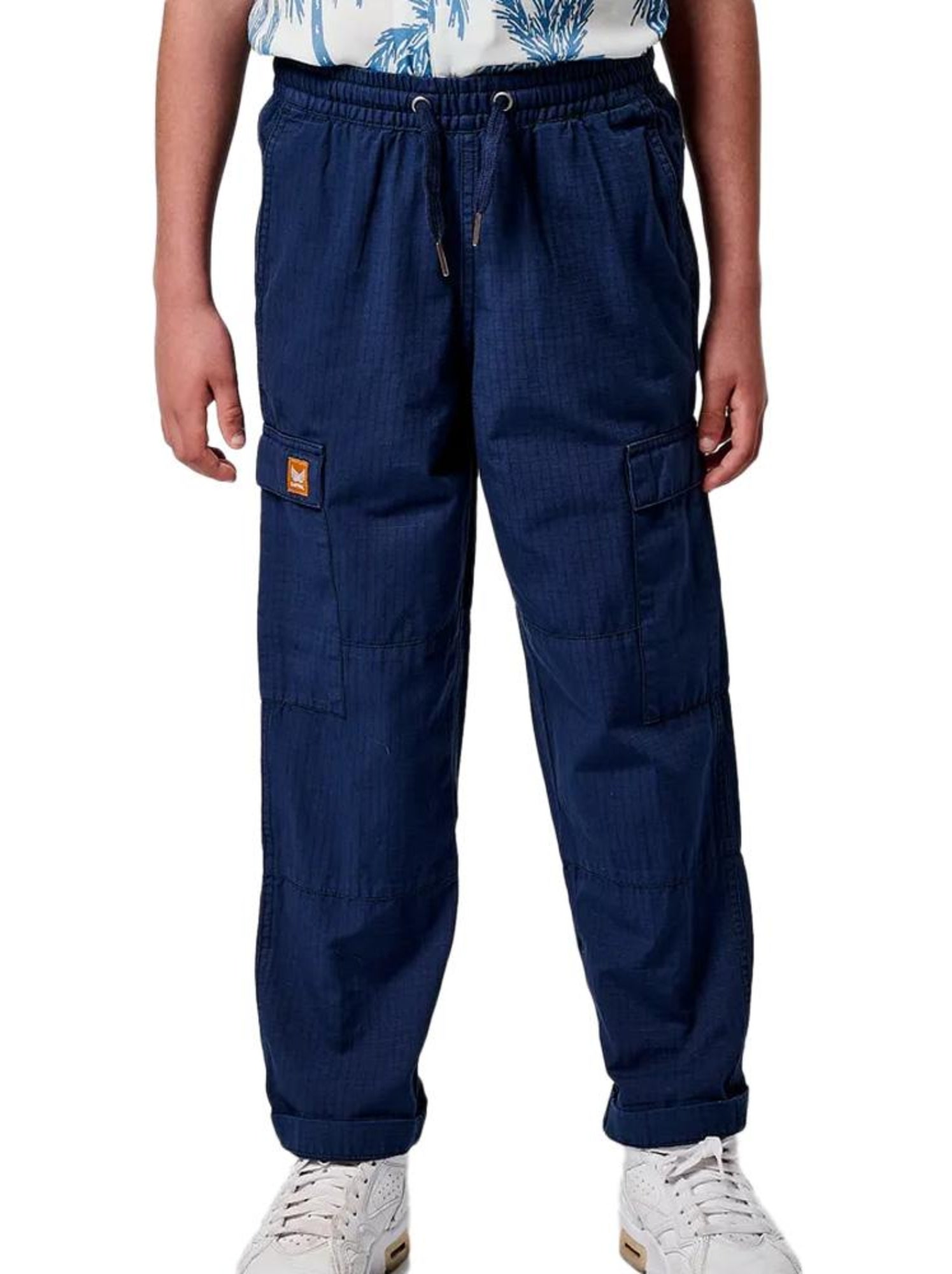 Pantalon cargo garçon kaporal - Bleu marine