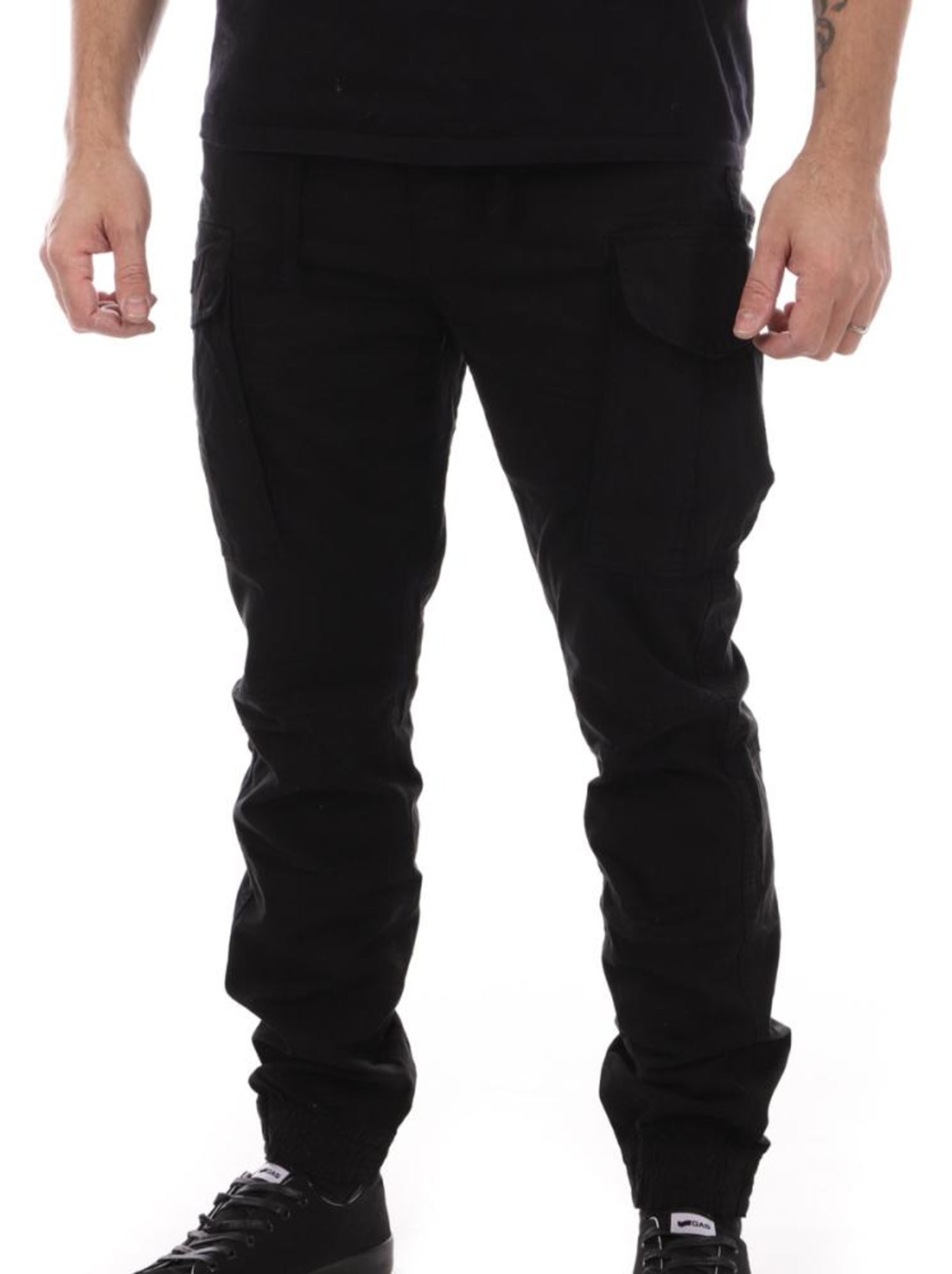 Pantalon Cargo Homme Schott - Noir